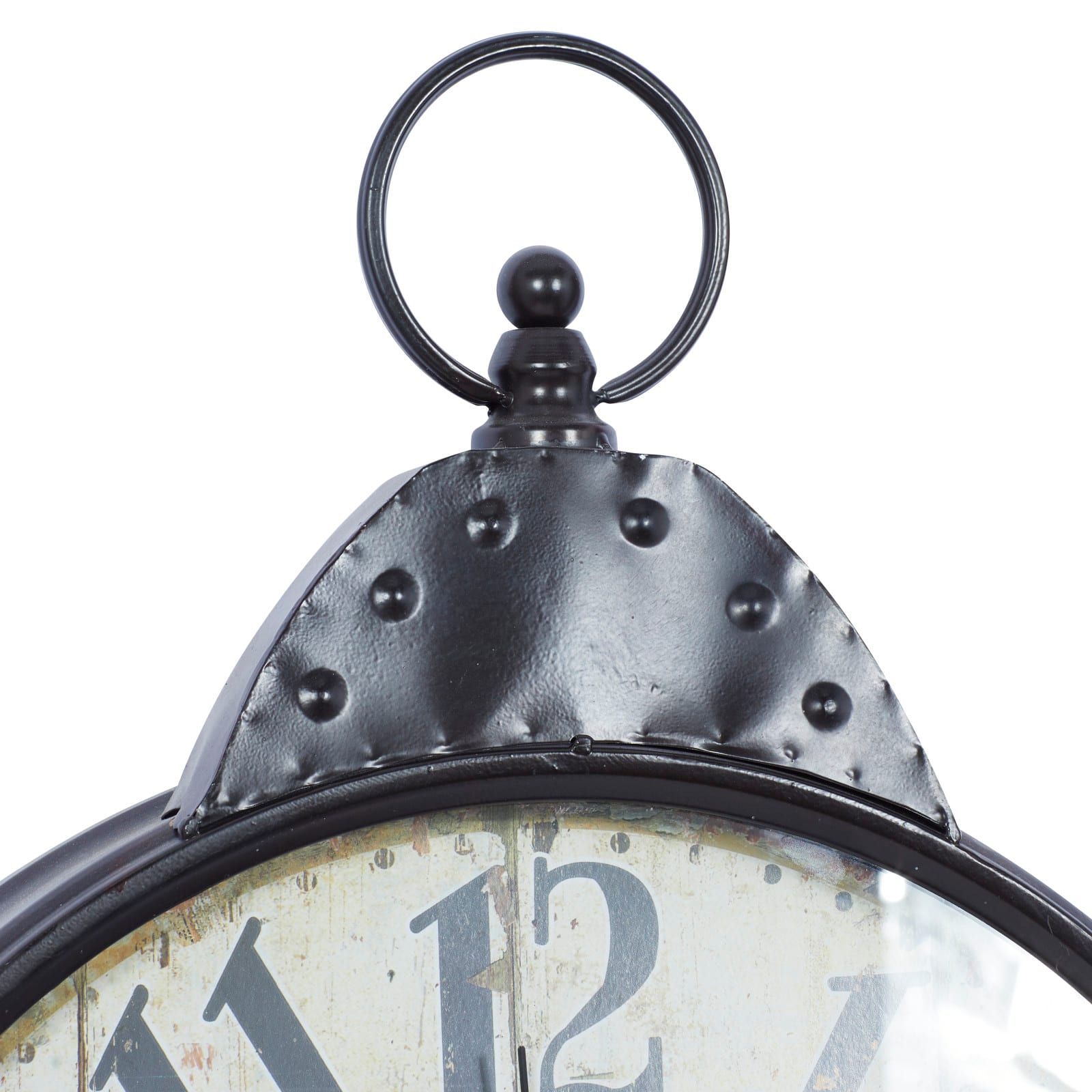 Black Vintage Metal Wall Clock