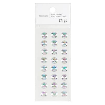 Clear Round Rhinestone Stickers by Recollections™ image