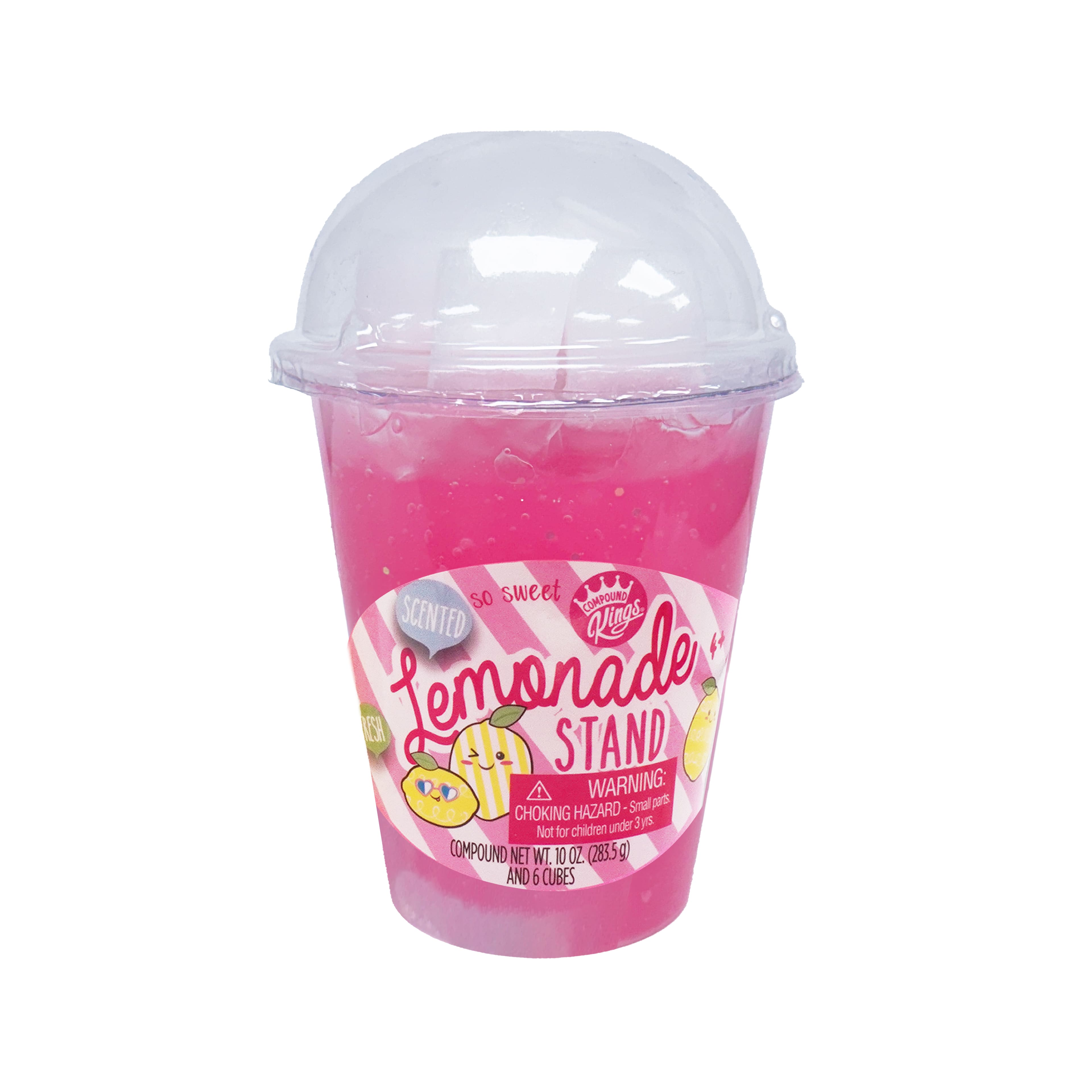 Compound Kings&#xAE; Pink Lemonade Stand Scented Fluffy Slime Cup