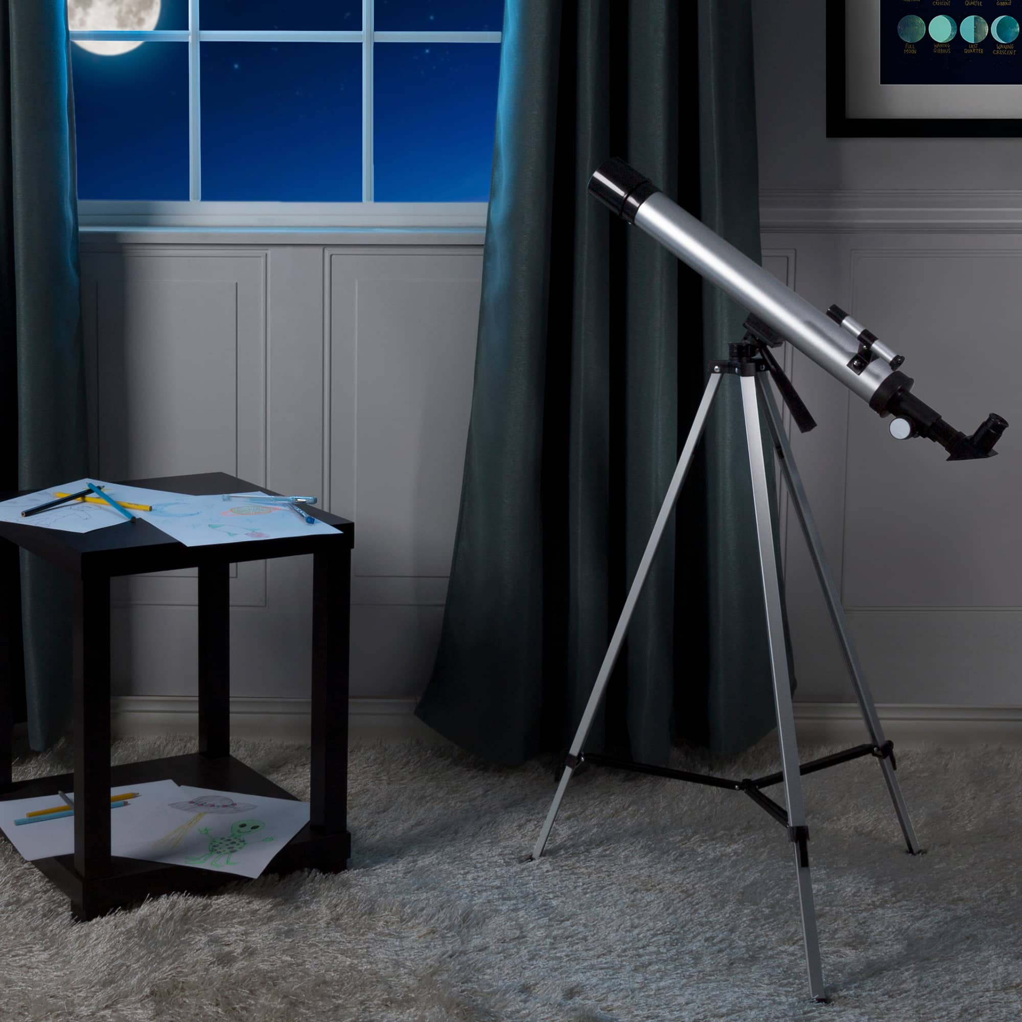 Toy Time 60mm Mirror Refractor Telescope with Tripod