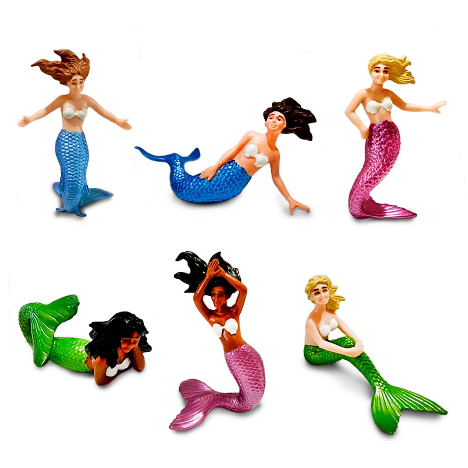 12 Pack: Safari Ltd® Designer TOOB® Mermaids Set