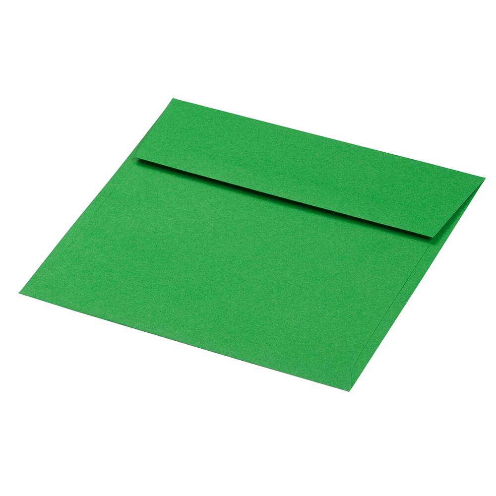JAM Paper 6"x 9" Brite Hue Christmas Green Colored Invitation Envelopes, 50ct.