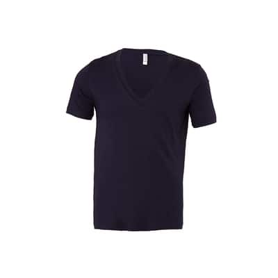 BELLA+CANVAS&reg; Short Sleeve V-Neck Adult Unisex Cotton Jersey T-Shirt in Navy Blue | Small | Michaels&reg;