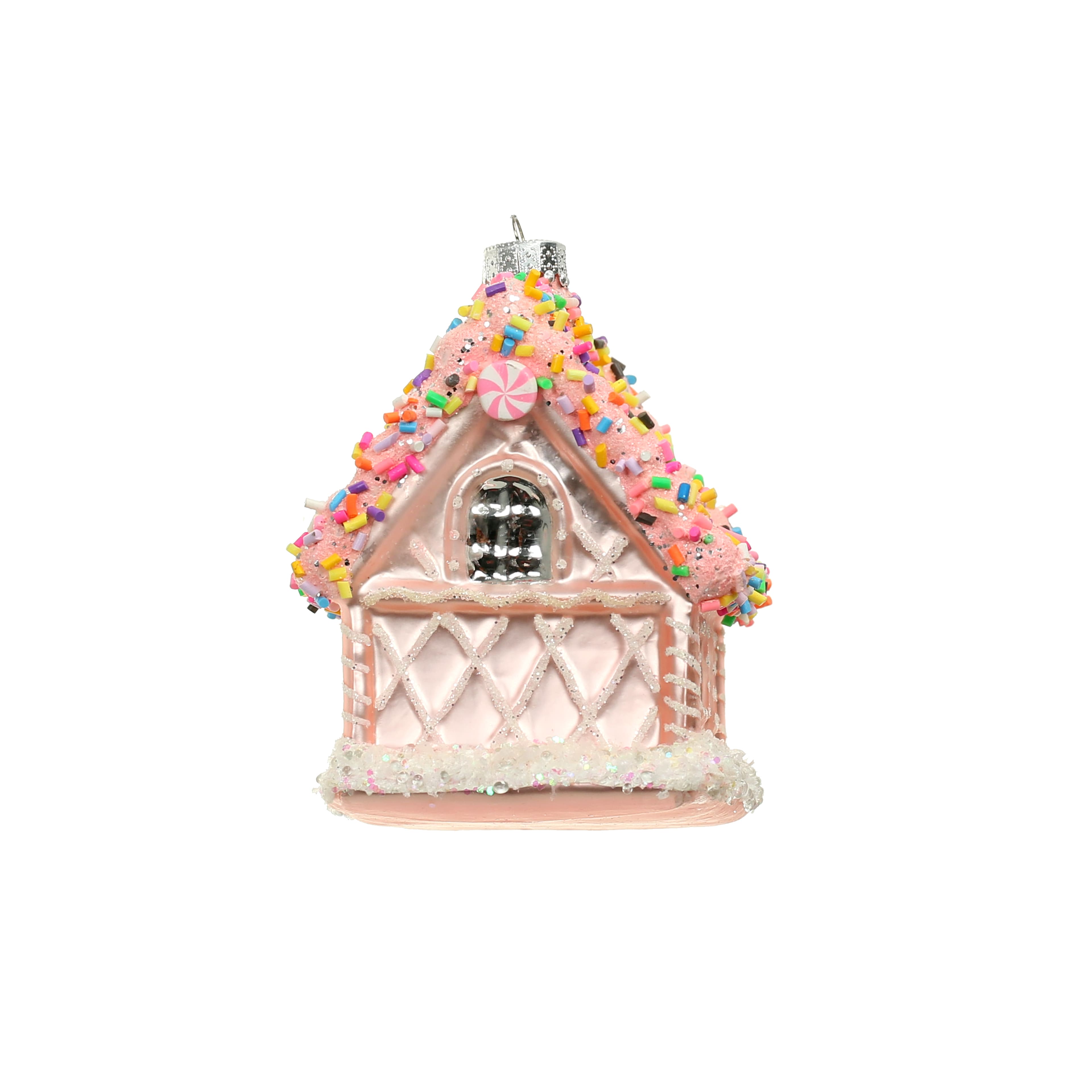 3.75&#x22; Sprinkles &#x26; Candy Glass Gingerbread House Ornament by Ashland&#xAE;