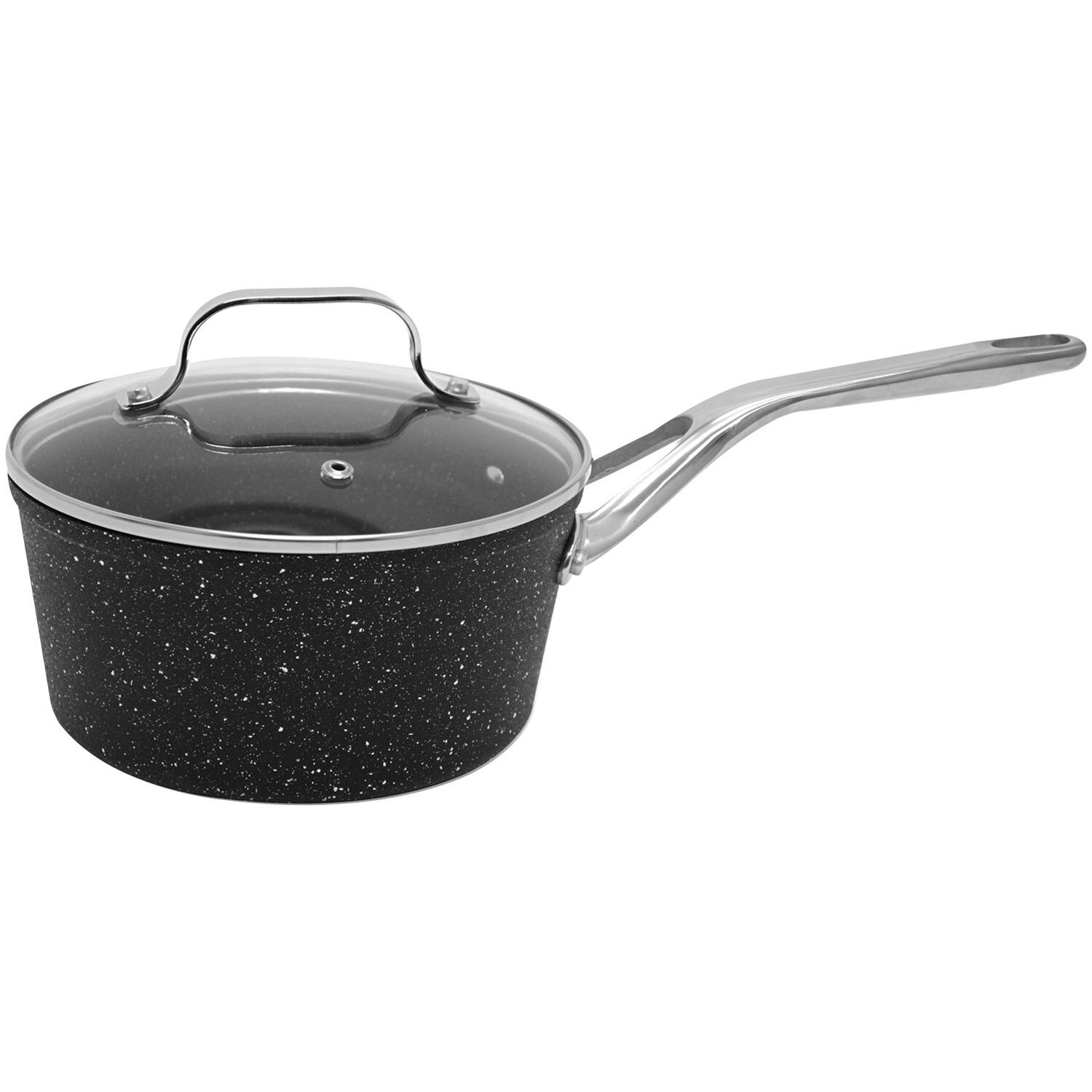 THE ROCK&#x2122; by Starfrit 3qt. Saucepan with Glass Lid
