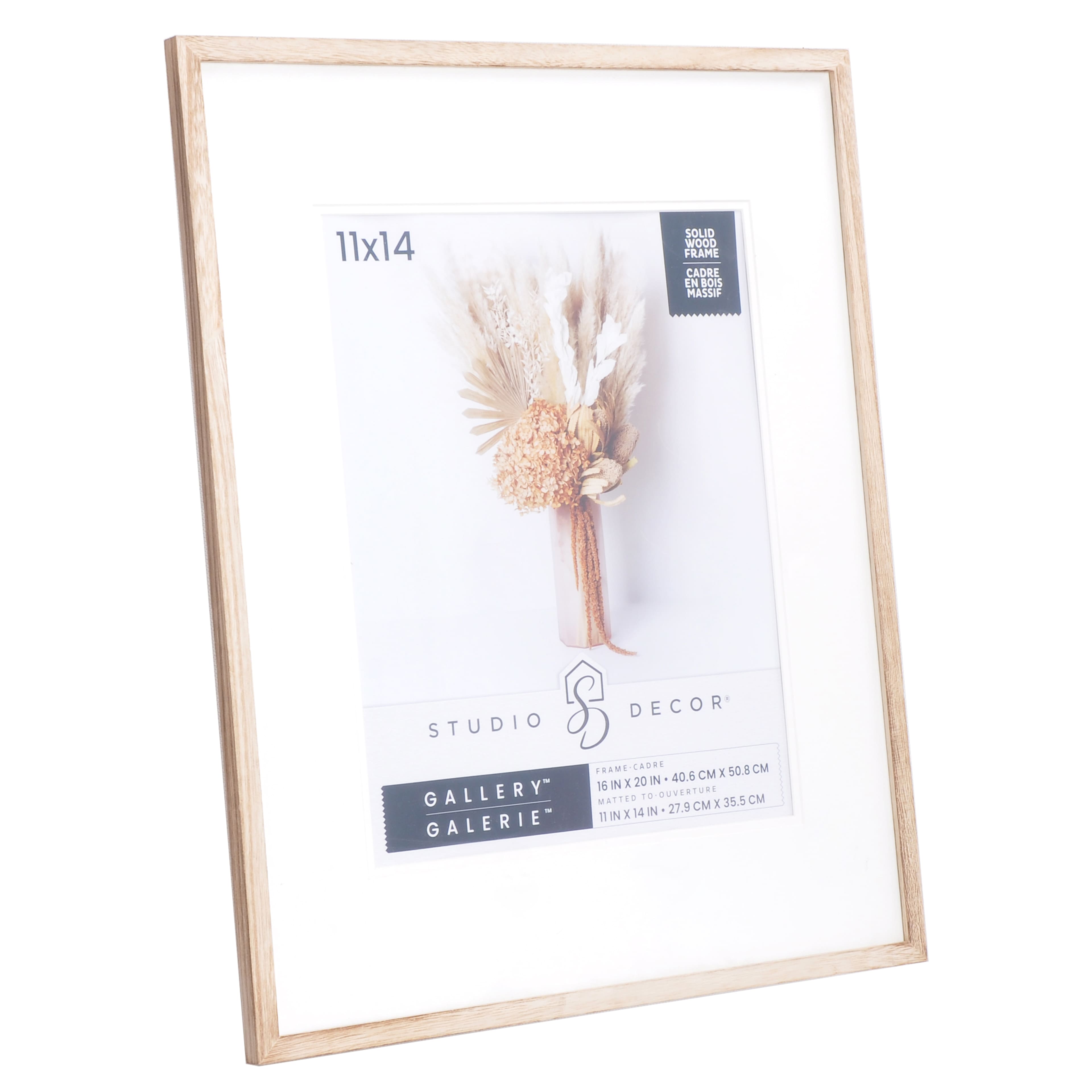 Gallery Natural Wood Frame with Mat by Studio Décor®