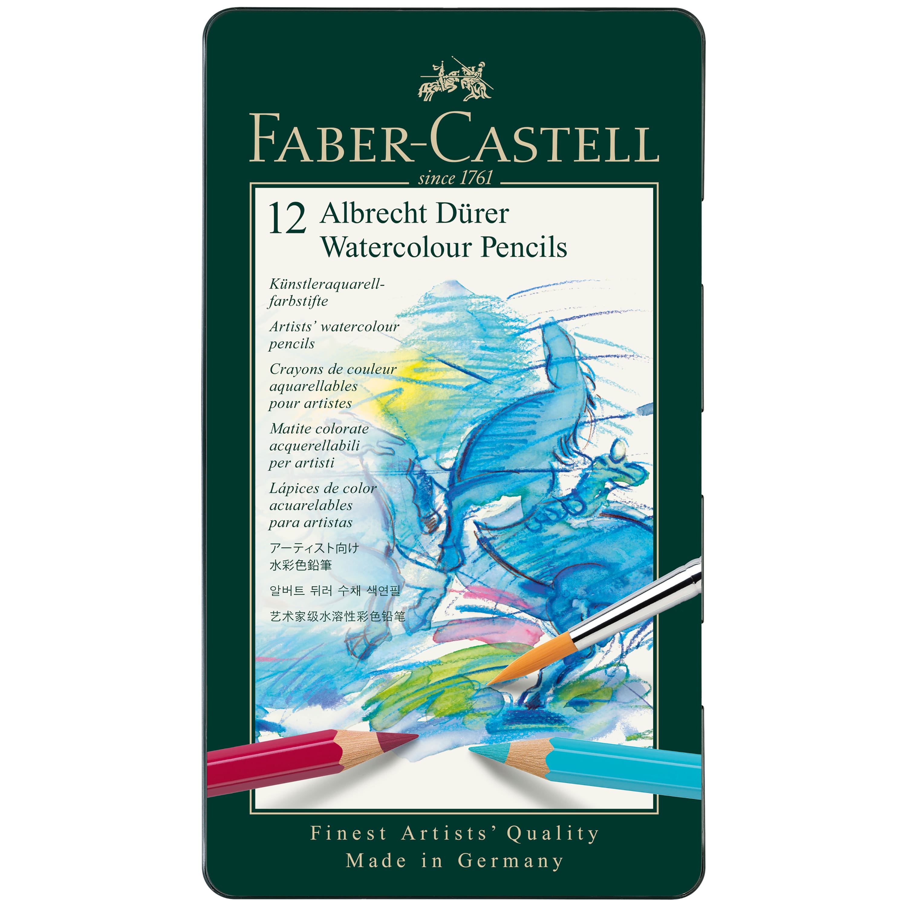 Faber-Castell Albrecht Durer 12 Color Watercolor Pencil Set