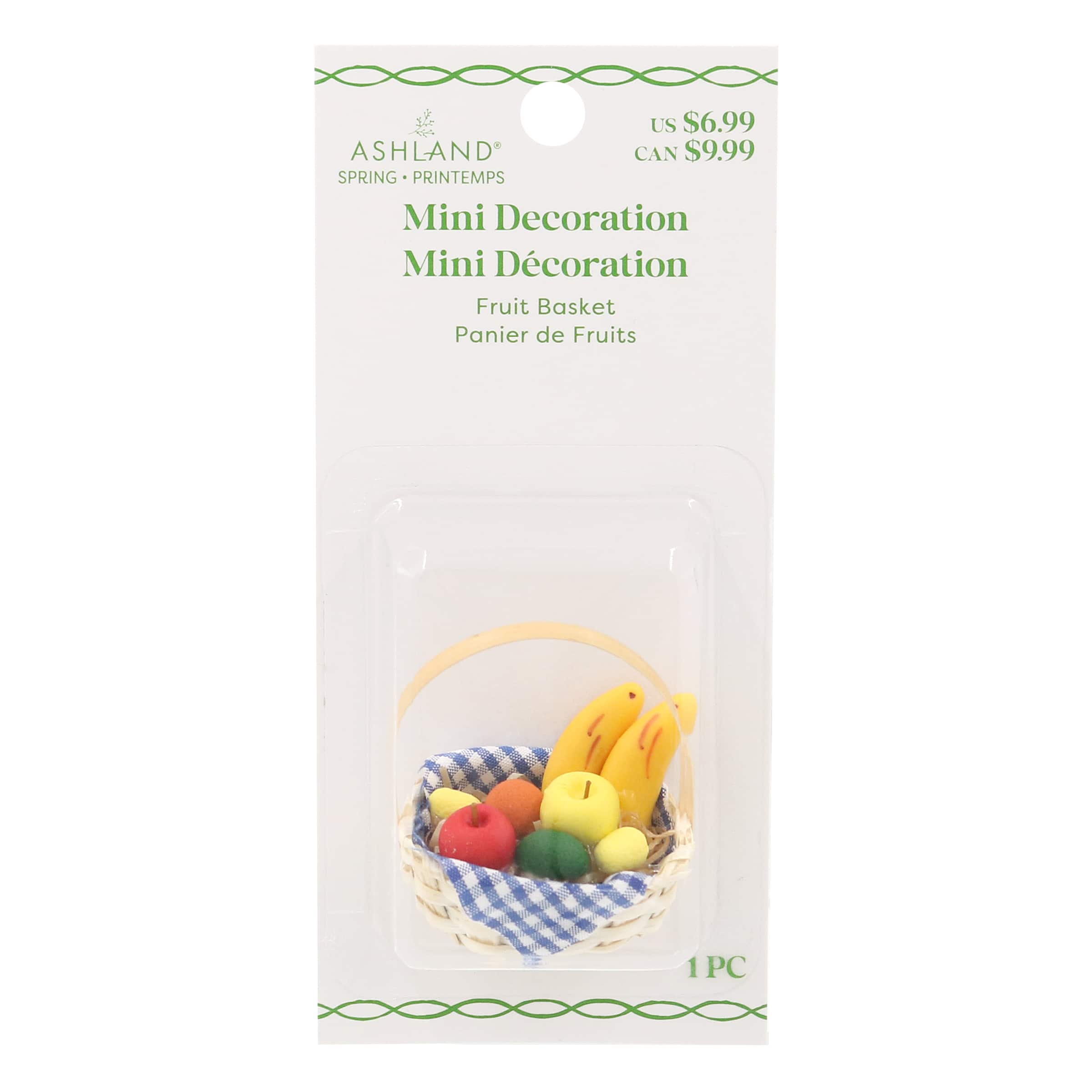 Mini Fruit Basket Decoration by Ashland®