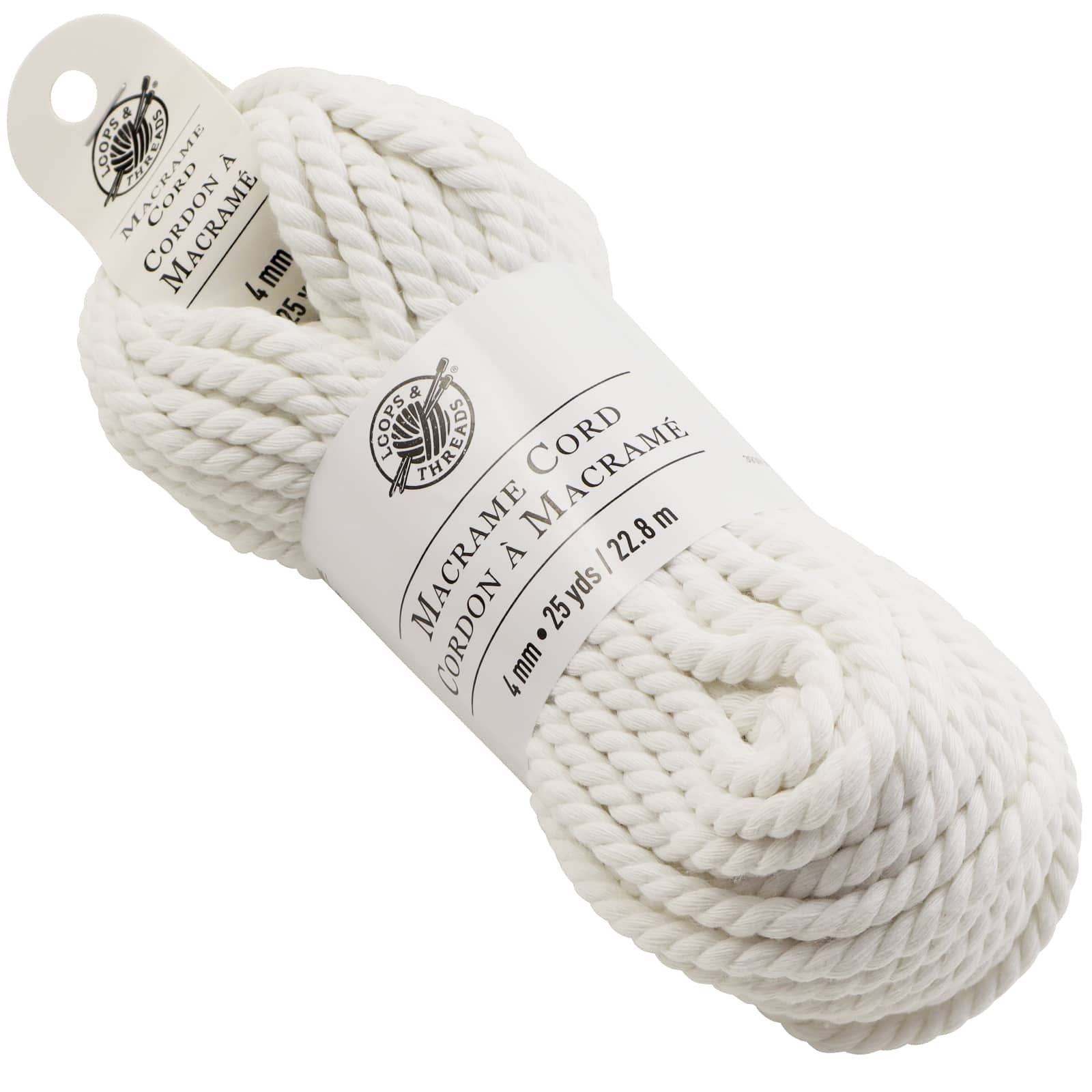 12 Pack: Macramé Cotton Cord by Loops & Threads®, 25yd.