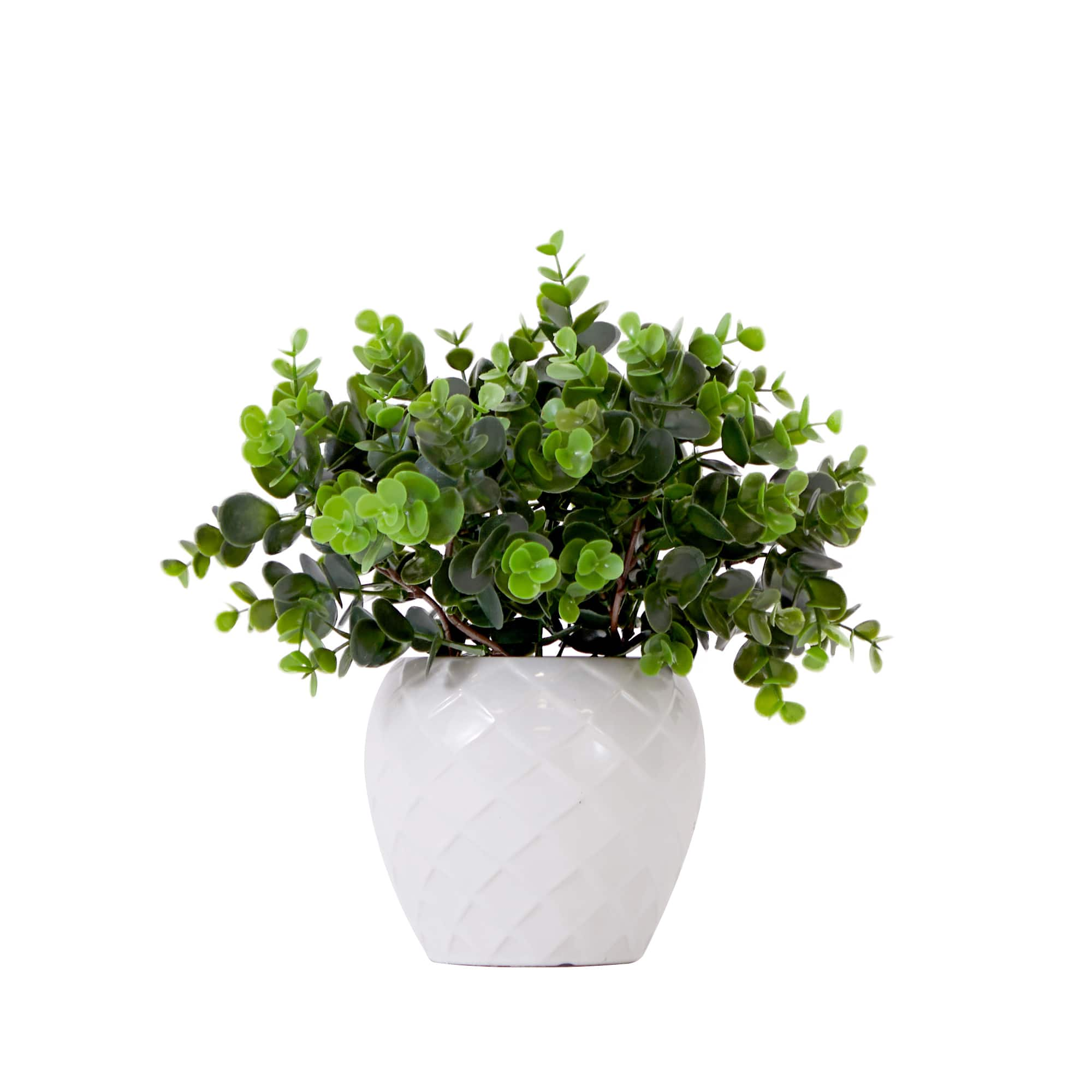 11&#x22; Artificial Boxwood Plant with Decorative Planter