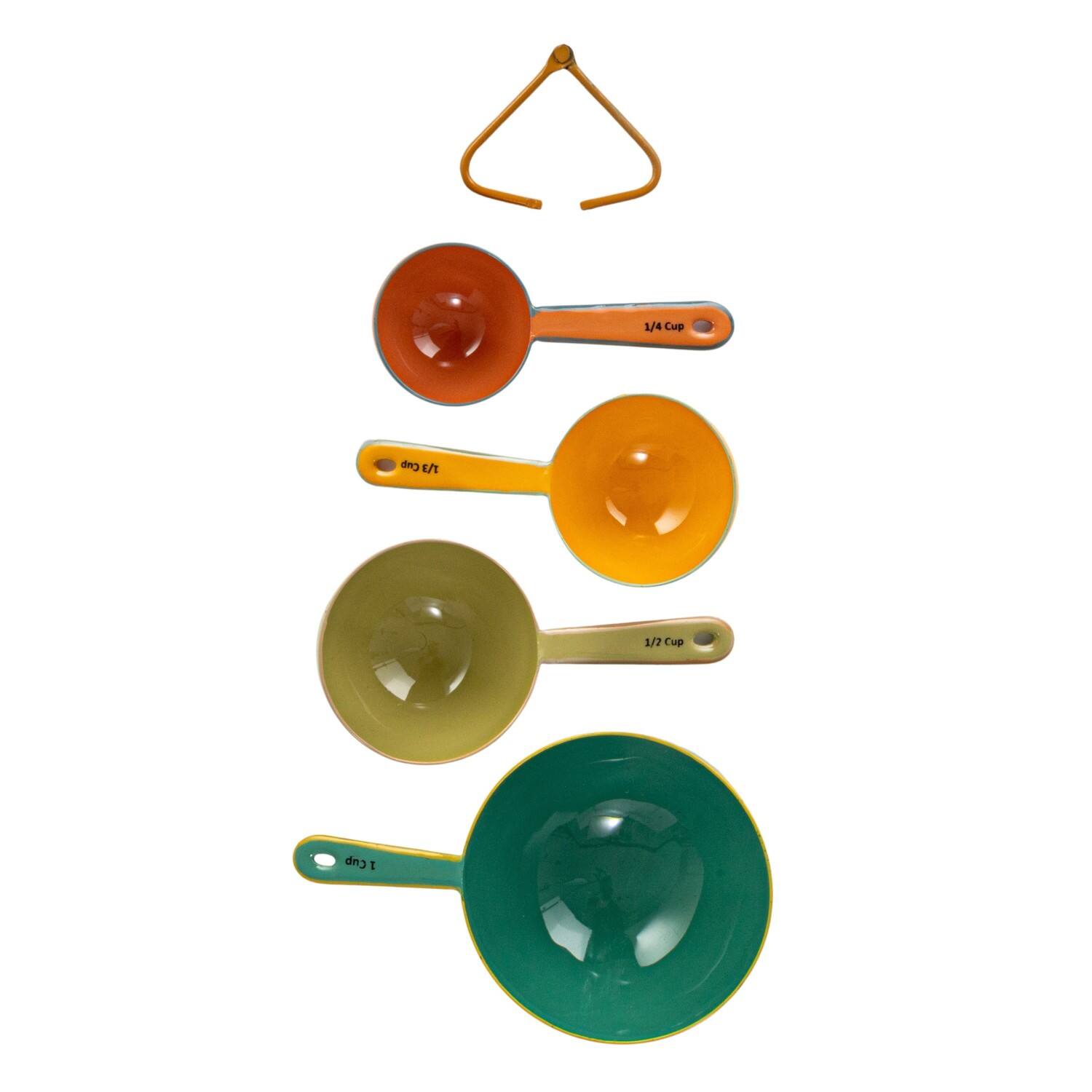 Hello Honey® Multicolor Enameled Stainless Steel Measuring Spoon Set