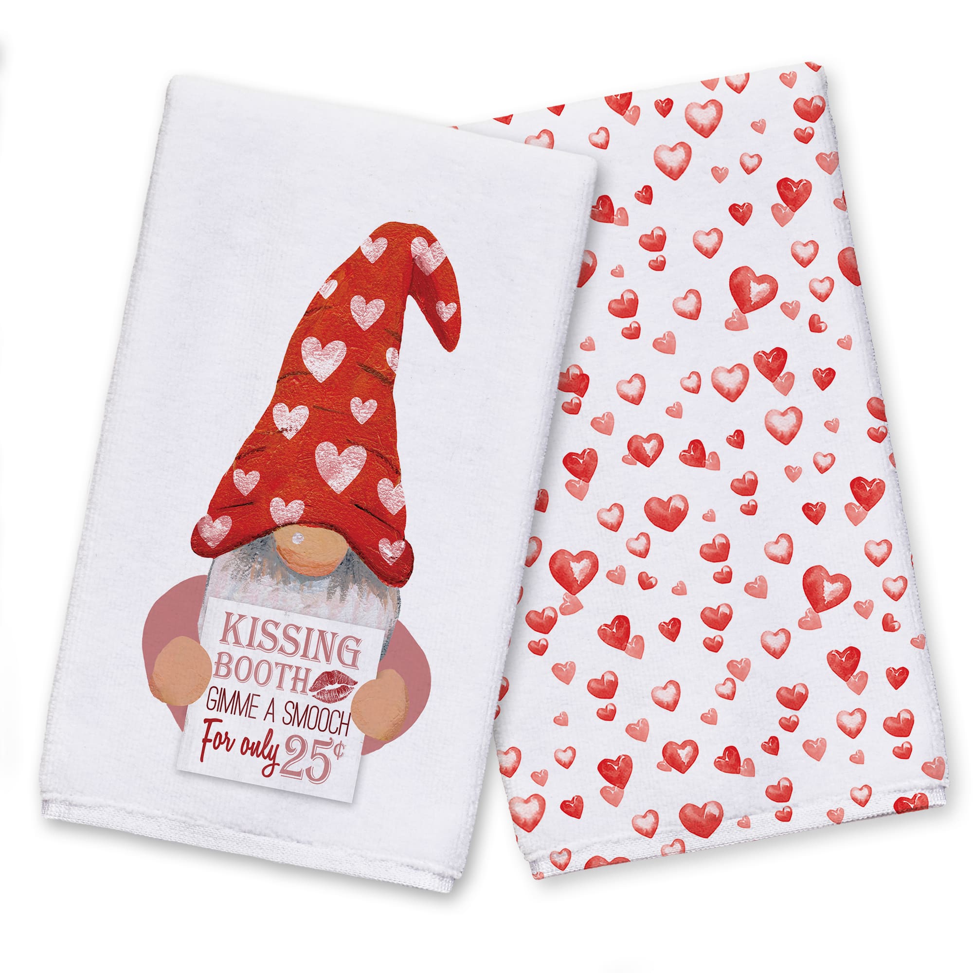 Kissing Gnome 16&#x22; x 25&#x22; Tea Towel - Set of 2