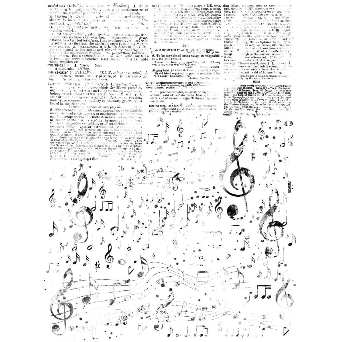 49 And Market Essential Music Blends Rub-Ons Set