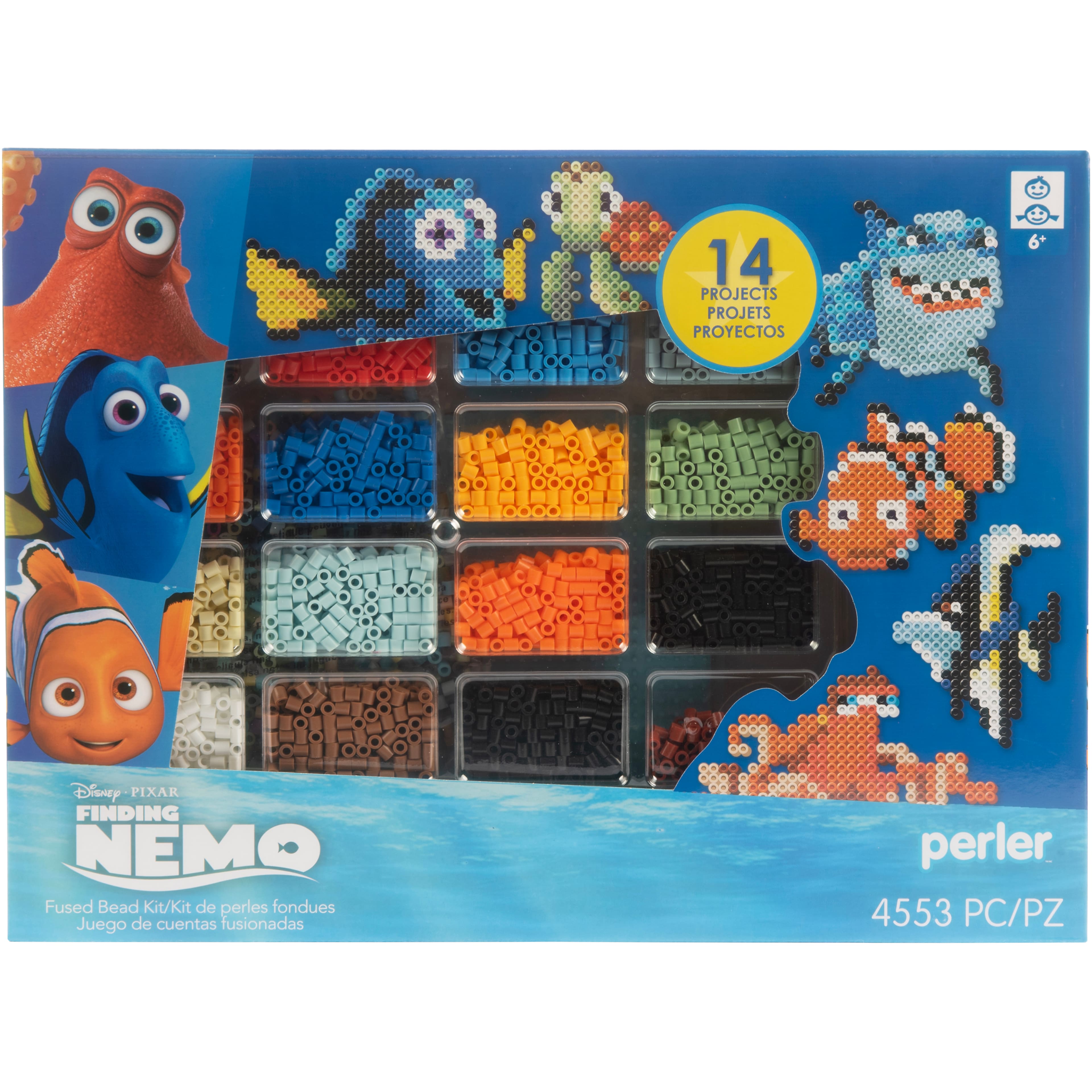 Lot - finding nemo perler bead set