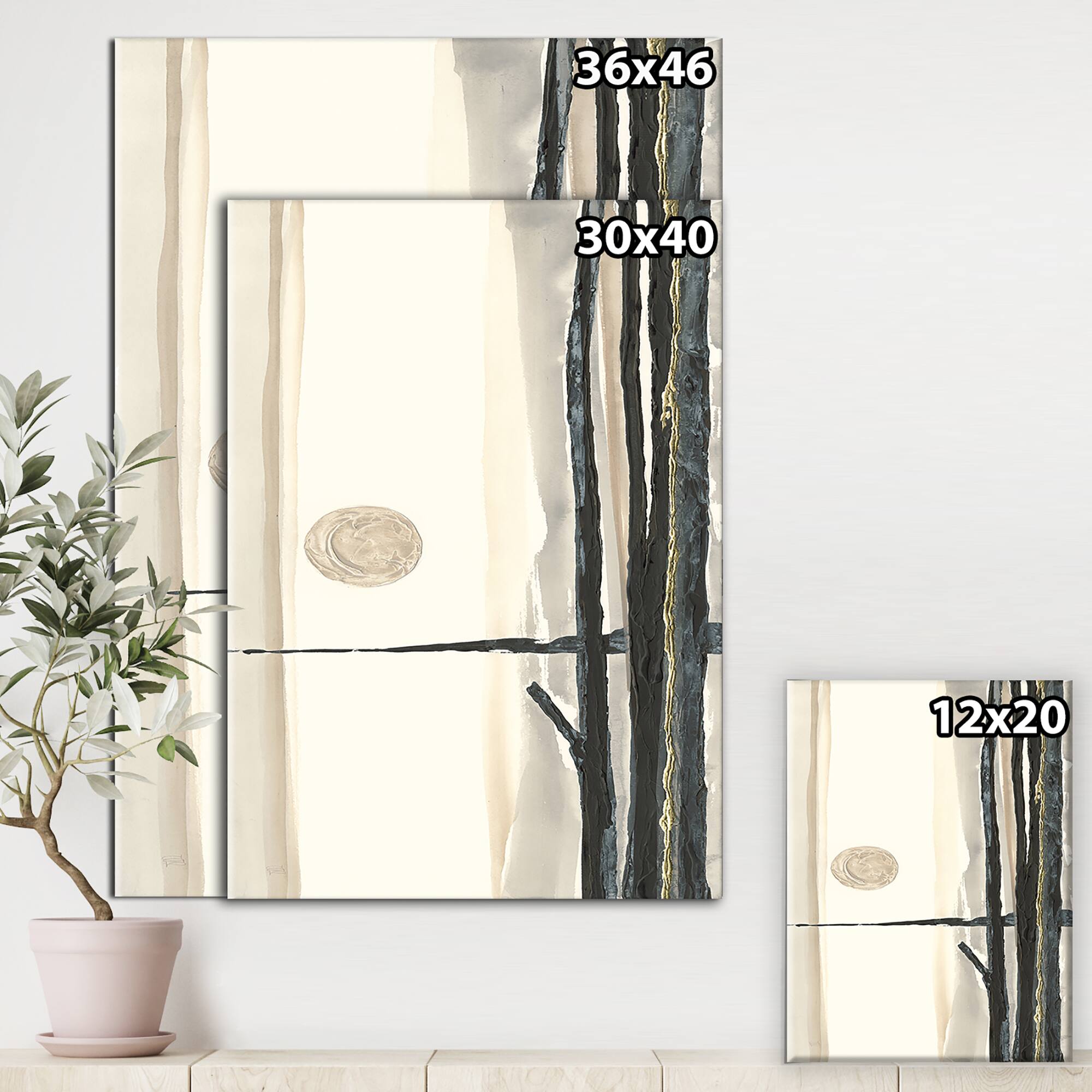Designart - Forest Silhouette I - Modern Farmhouse Canvas Art