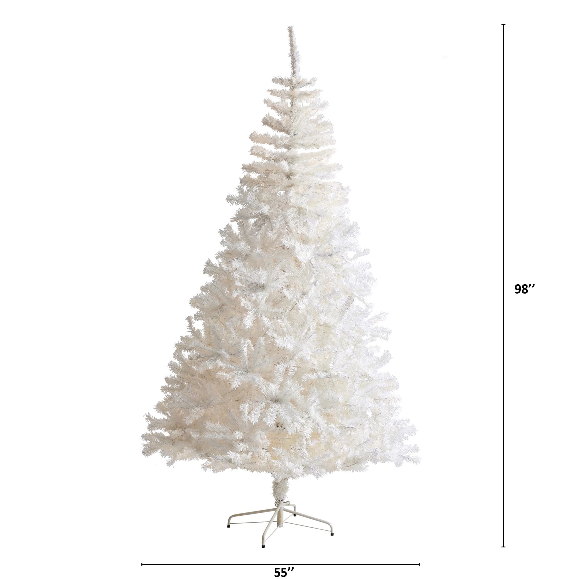 8ft. Unlit White Artificial Christmas Tree