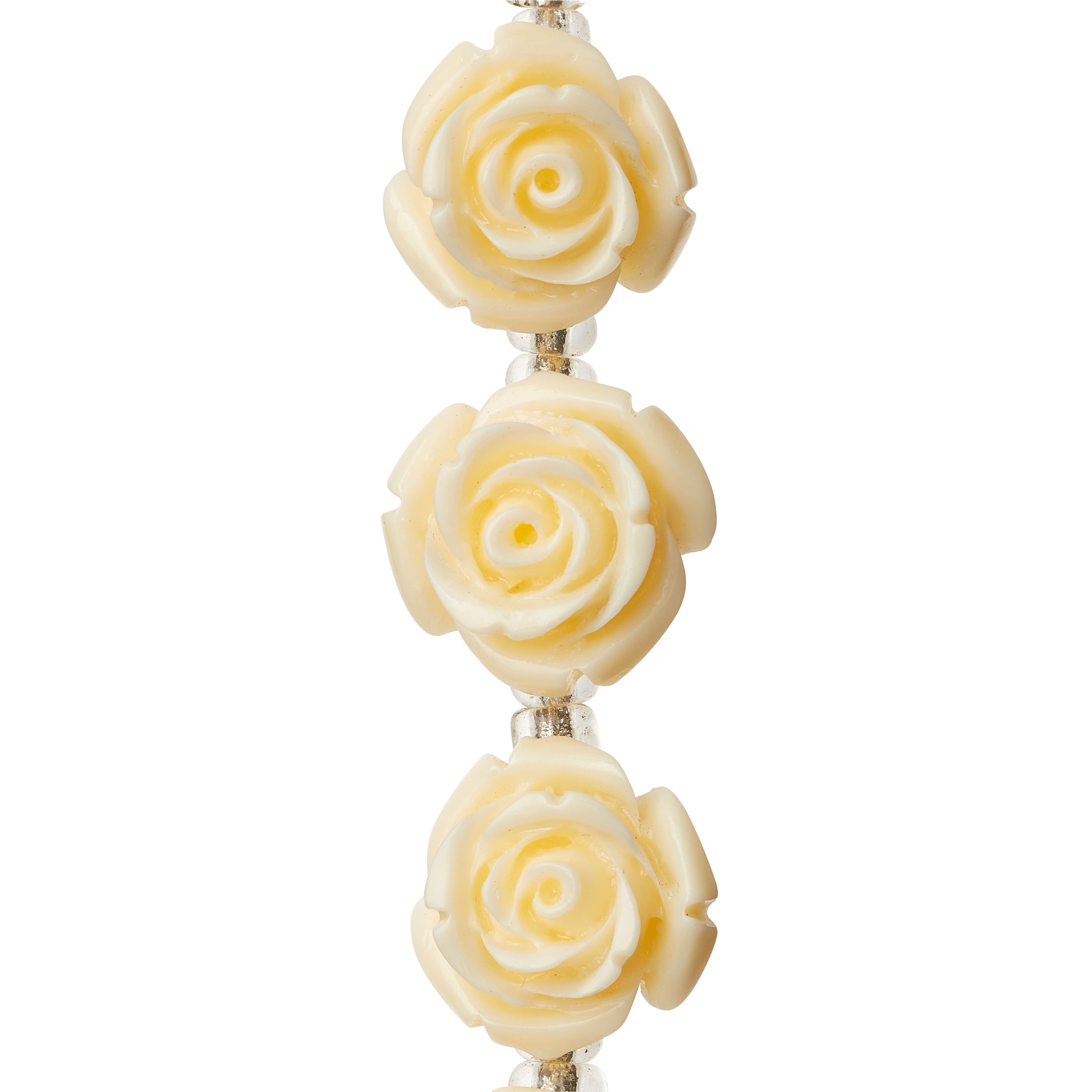 12 Pack: Bead Gallery® Stone Composite Flower Beads, 14mm