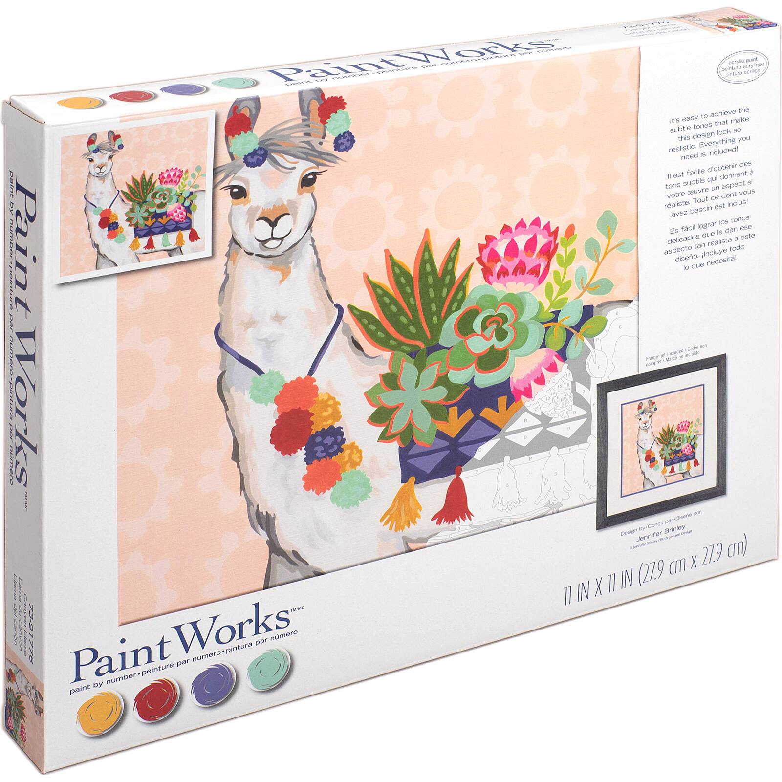 Dimensions® PaintWorks™ Paint-by-Number Kit, Canyon Llama