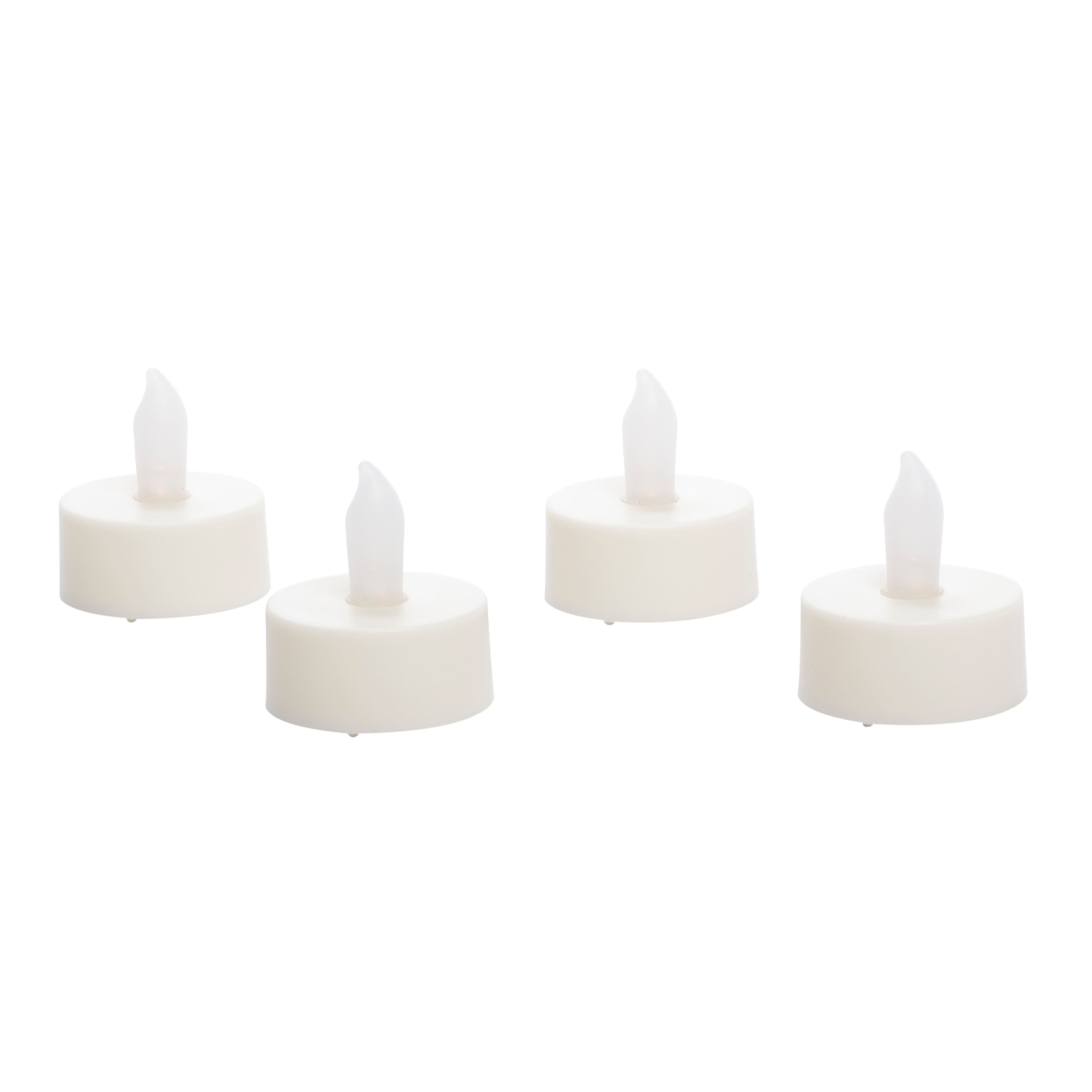 12 Packs: 4 ct. (48 total) Ivory LED Twist Flame Tealight Candles by Ashland®