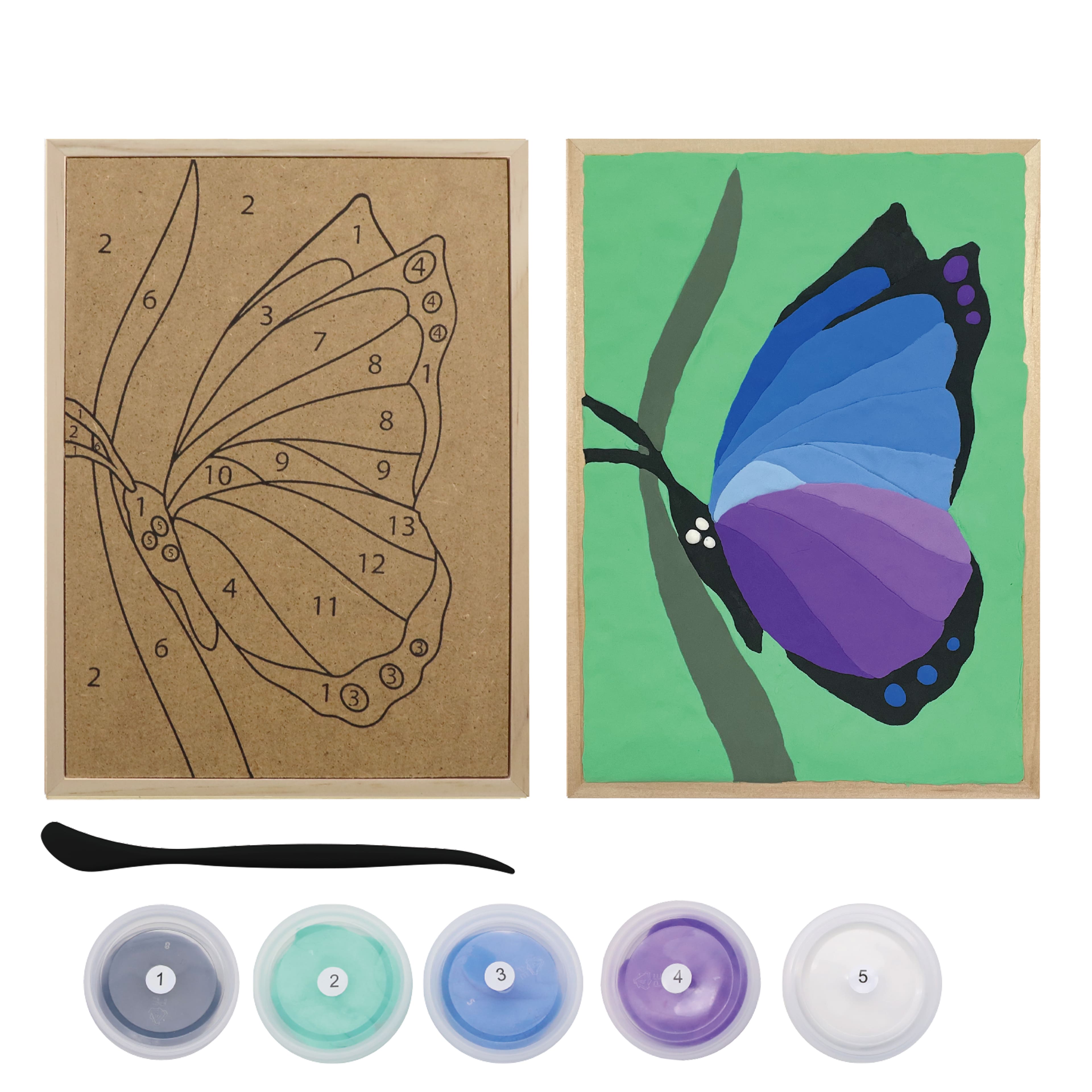 Butterfly Clay-by-Number Kit by Artist&#x27;s Loft&#xAE;