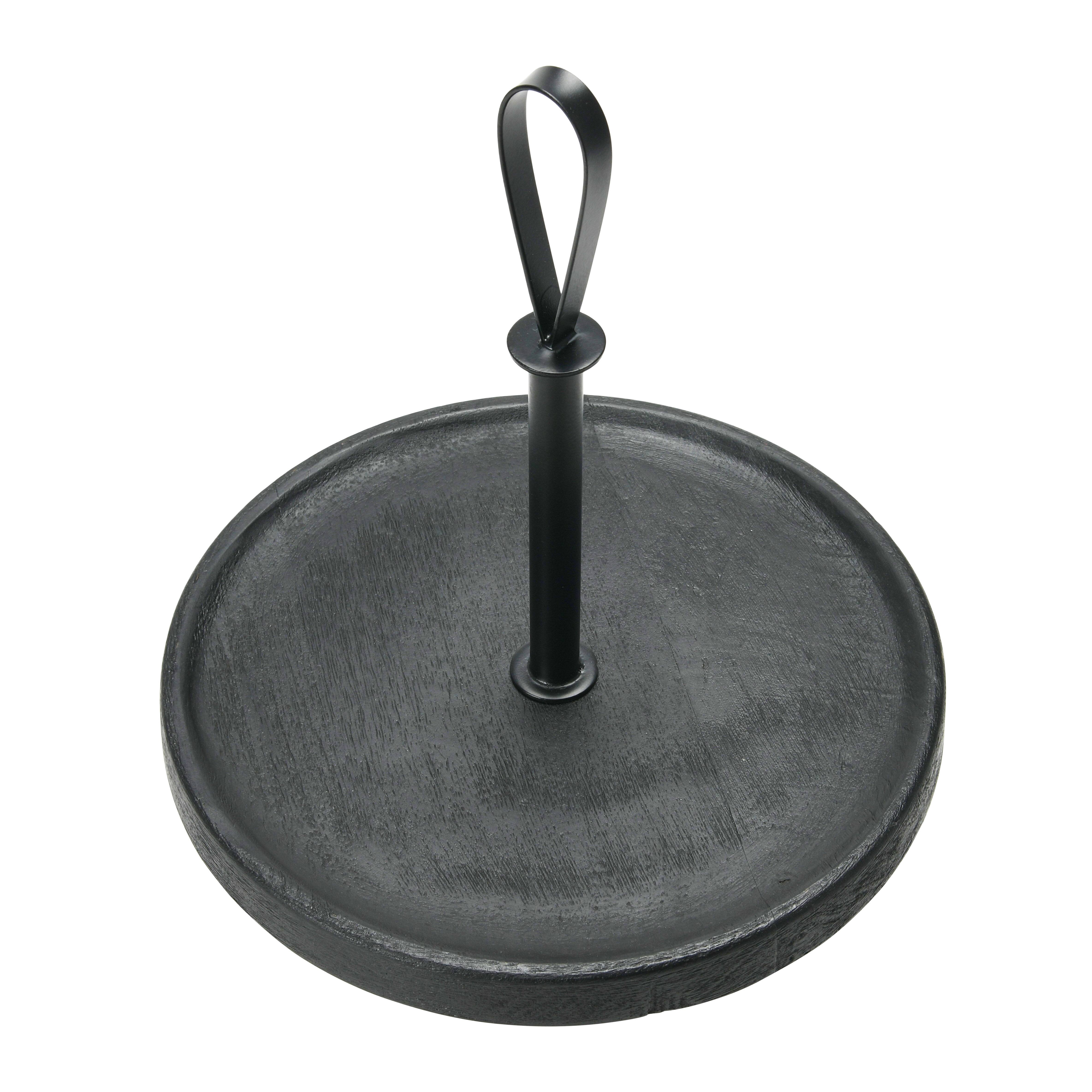 Hello Honey® 15" Black Elegant Modern Tray