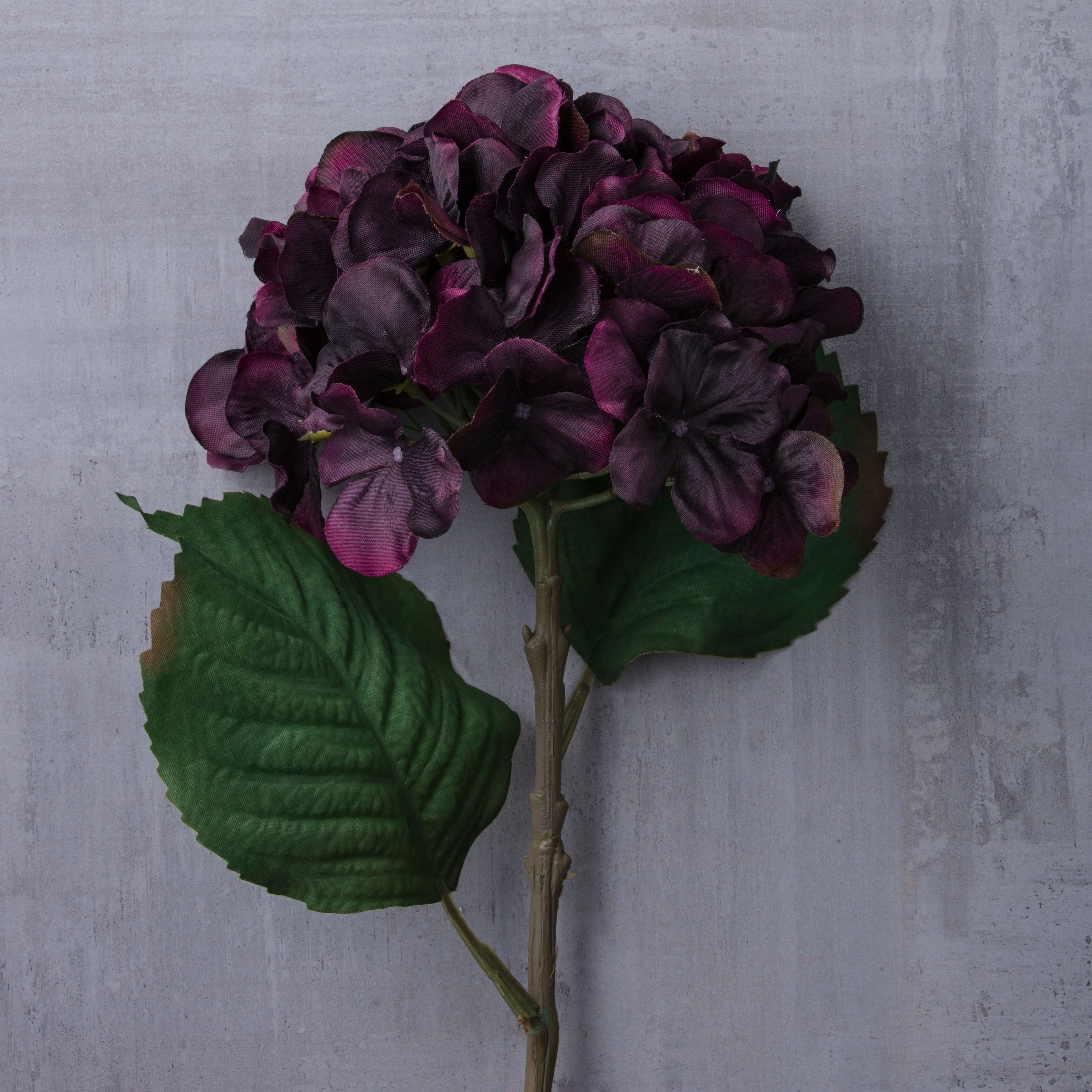 12 Pack: Black &#x26; Purple Hydrangea Stem by Ashland&#xAE;