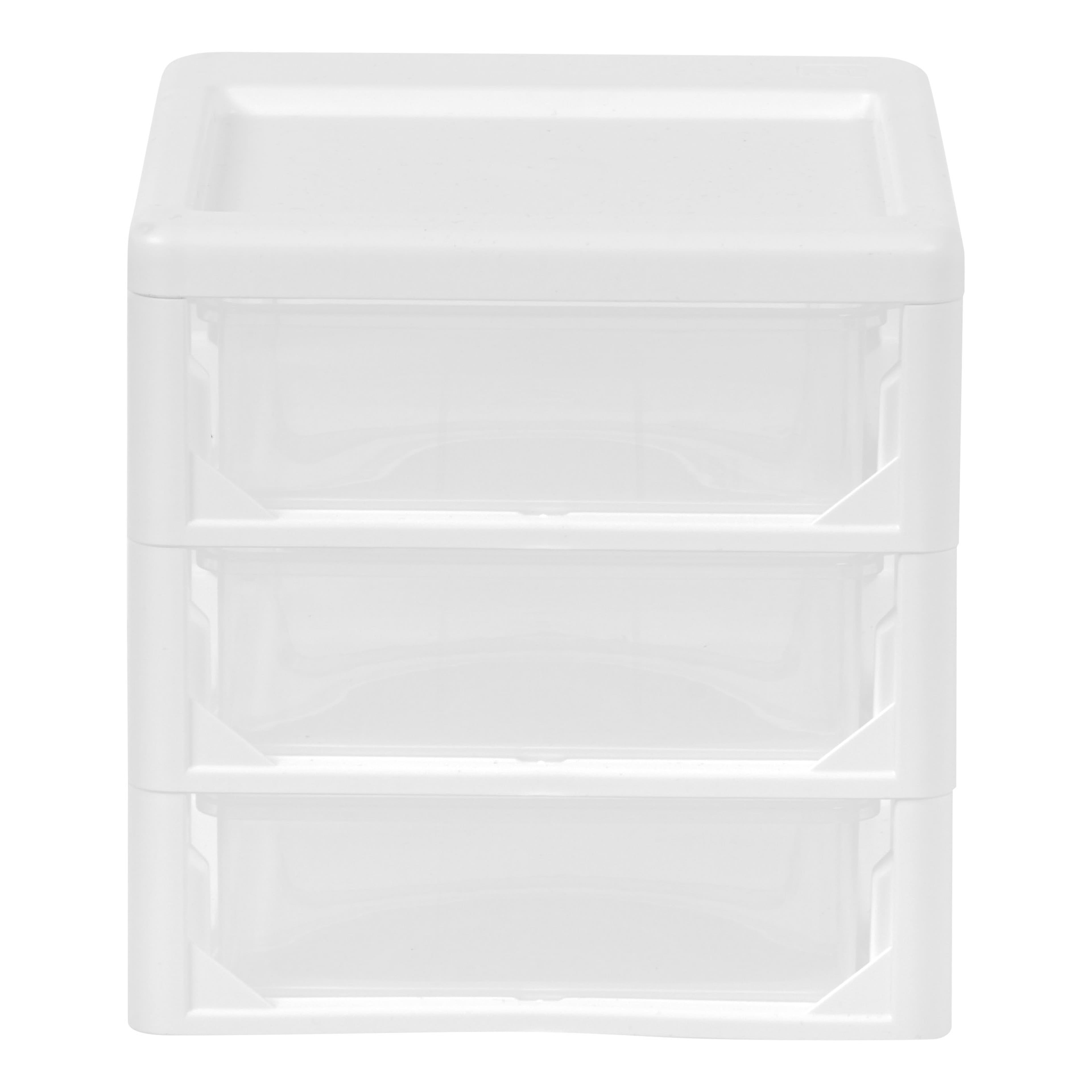 IRIS 7" Clear Tabletop Storage Drawers