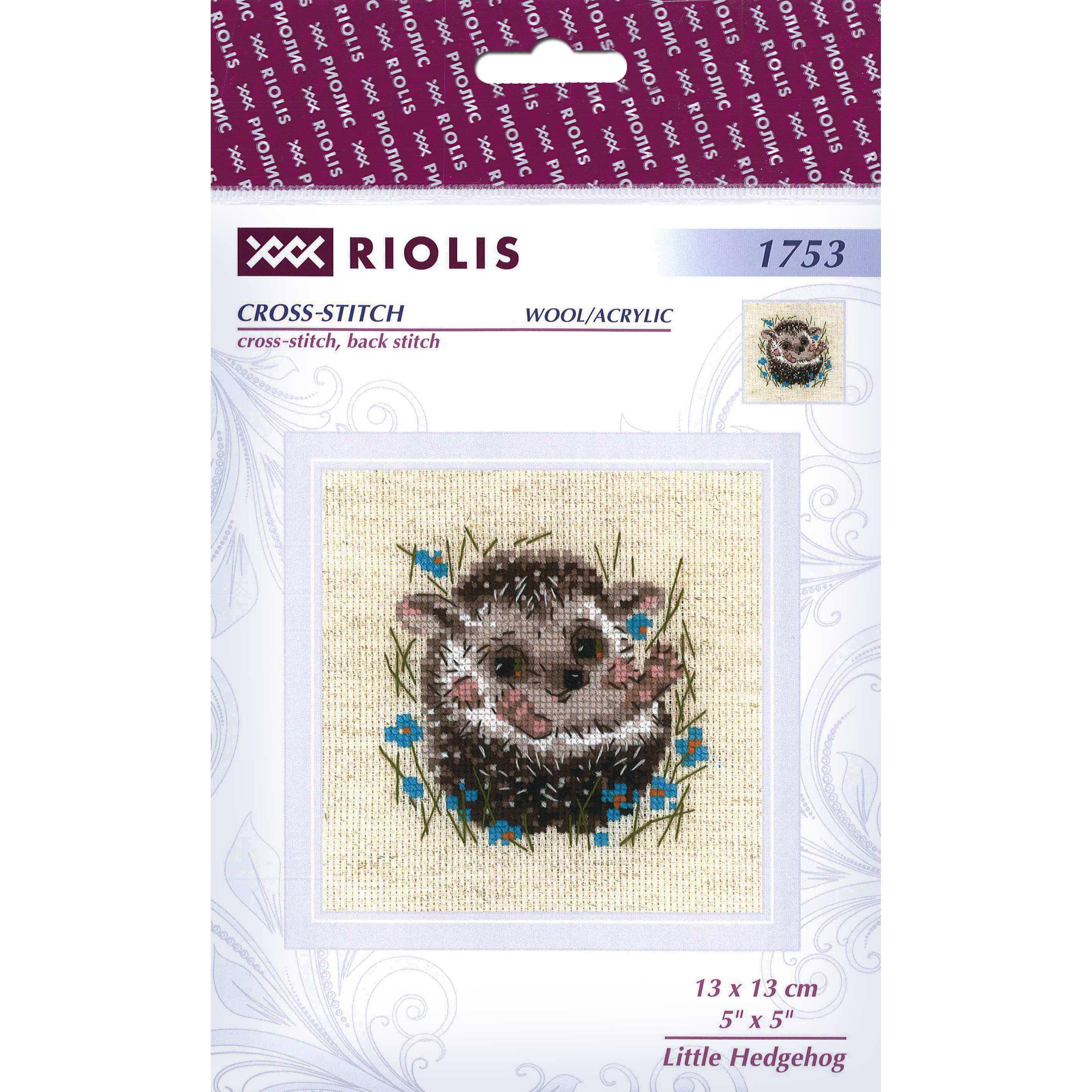 RIOLIS Little Hedgehog Cross Stitch Kit
