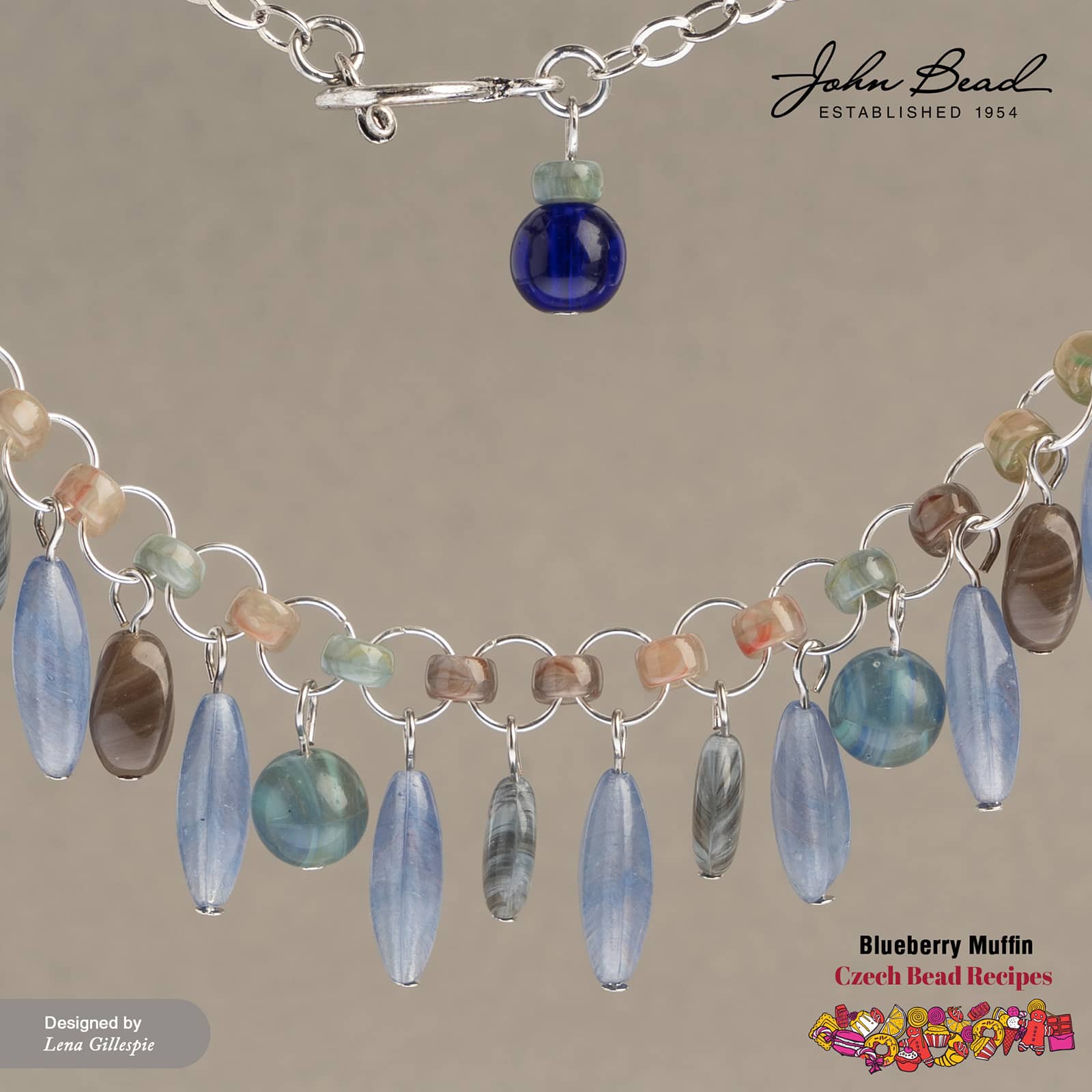 John Bead Czech Glass Recipe Box Beading Kit