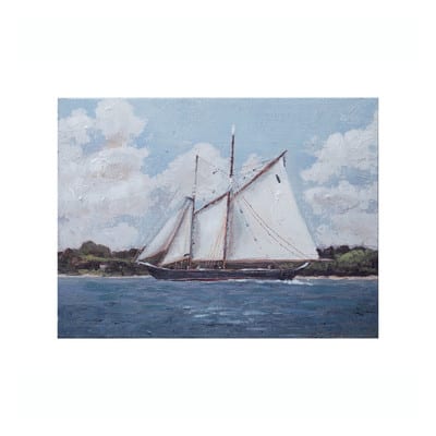 painted sailboat decor