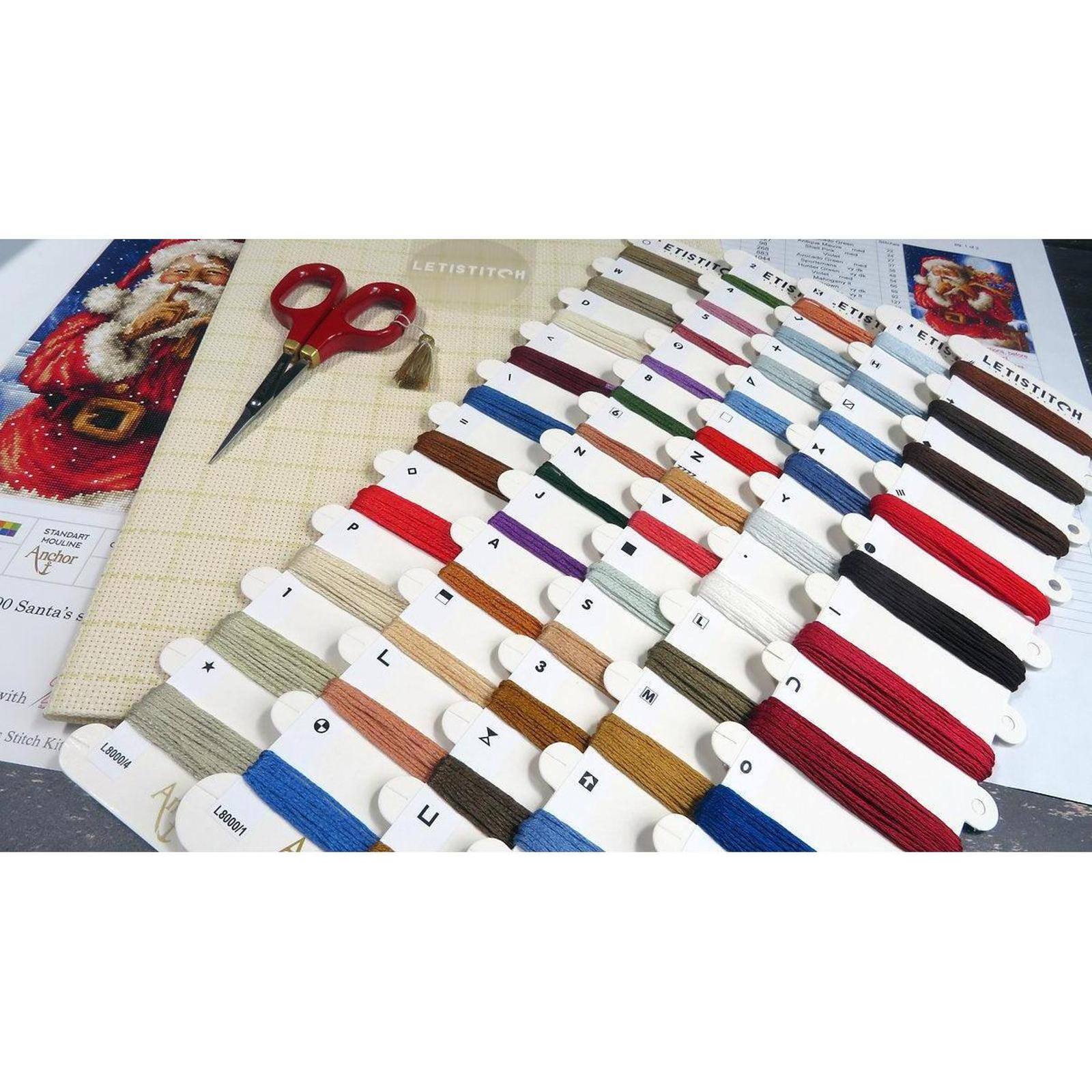 Letistitch Santa&#x27;s Secret Counted Cross Stitch Kit
