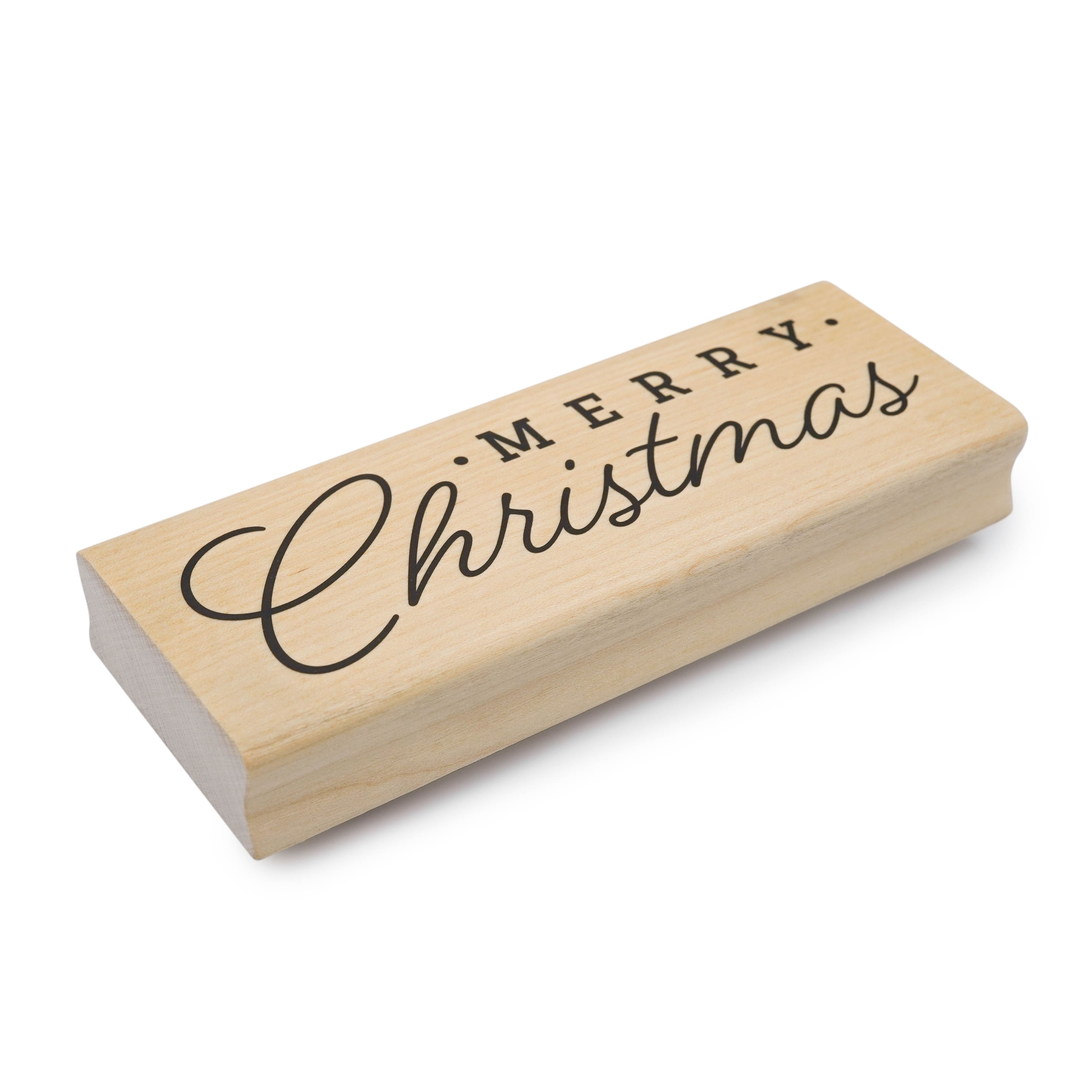 Merry Christmas Wood Stamp by Recollections&#x2122;