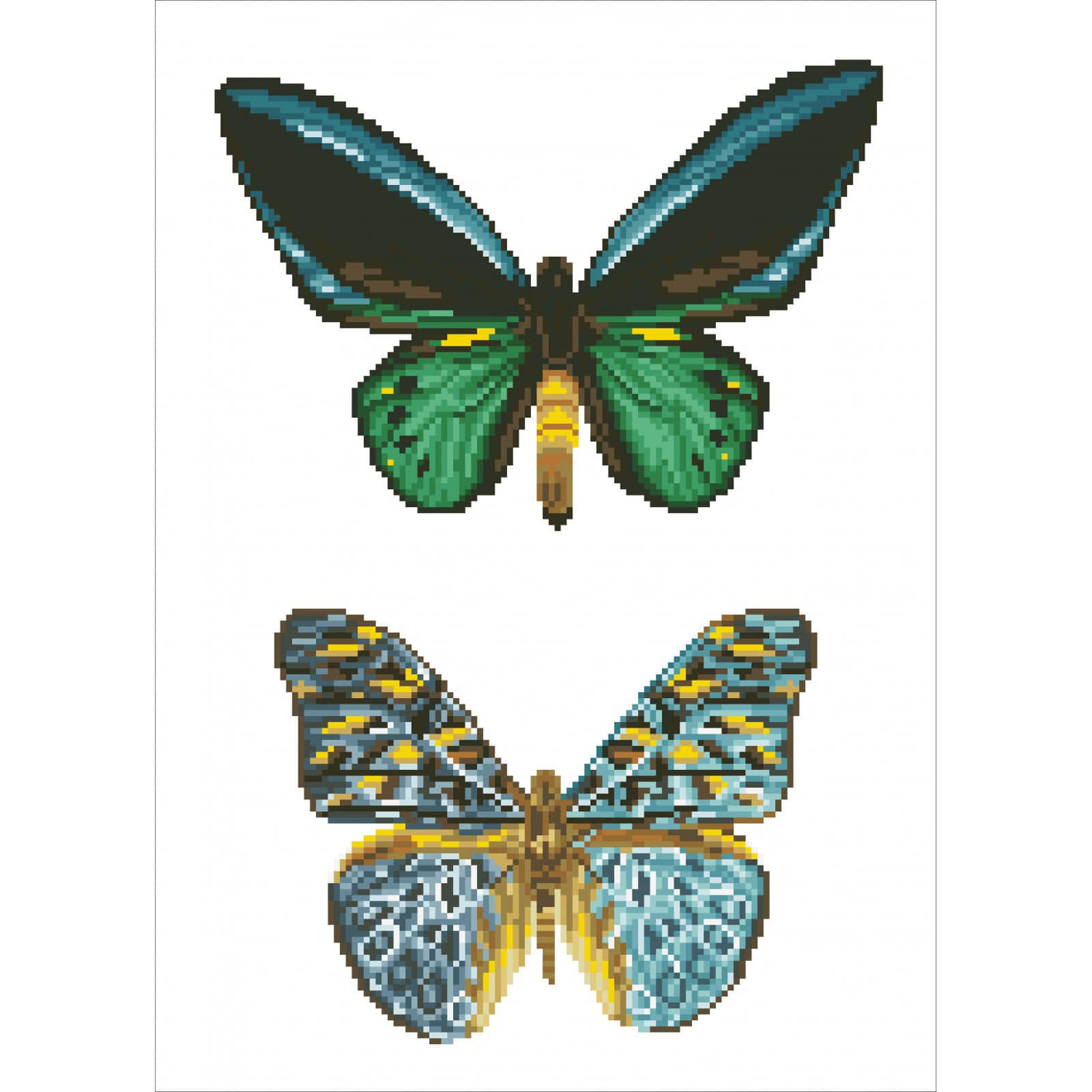Diamond Dotz&#xAE; Intermediate Level Antique Butterflies Diamond Painting Kit