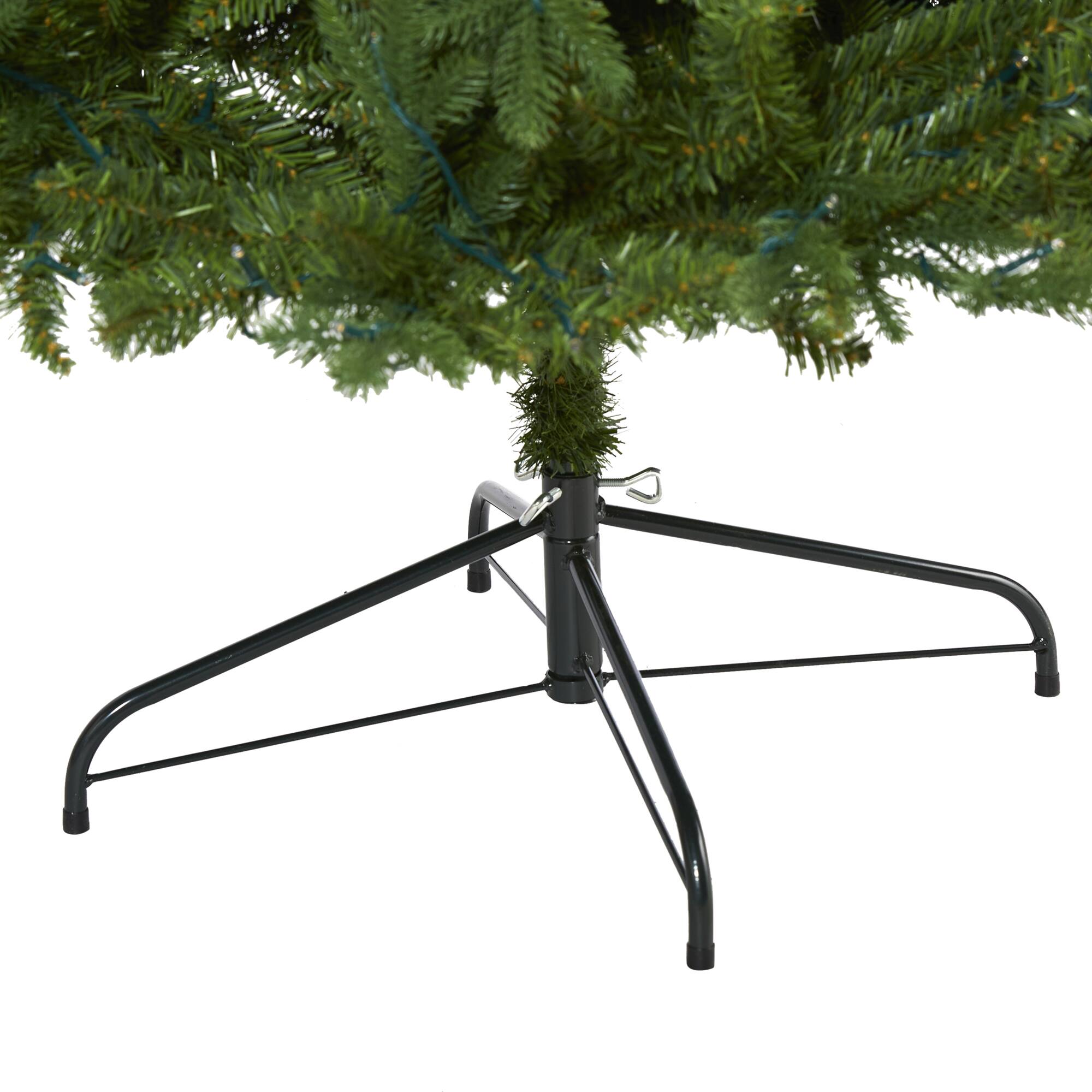 7ft. Pre-Lit New Hampshire Fir Artificial Christmas Tree, Clear LED Lights