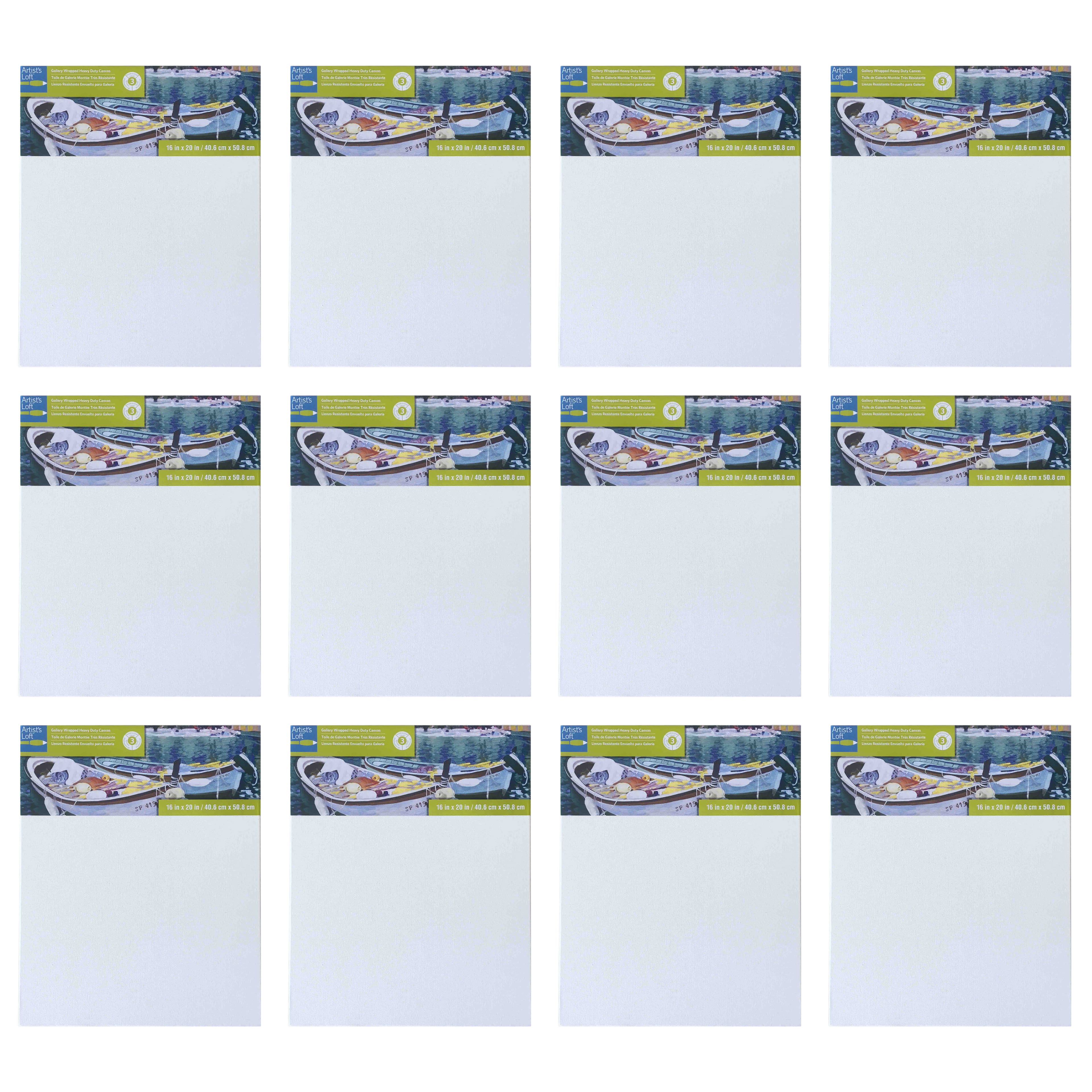 12 Pack: Level 3 Gallery Wrapped Heavy Duty Canvas by Artist&#x27;s Loft&#xAE;