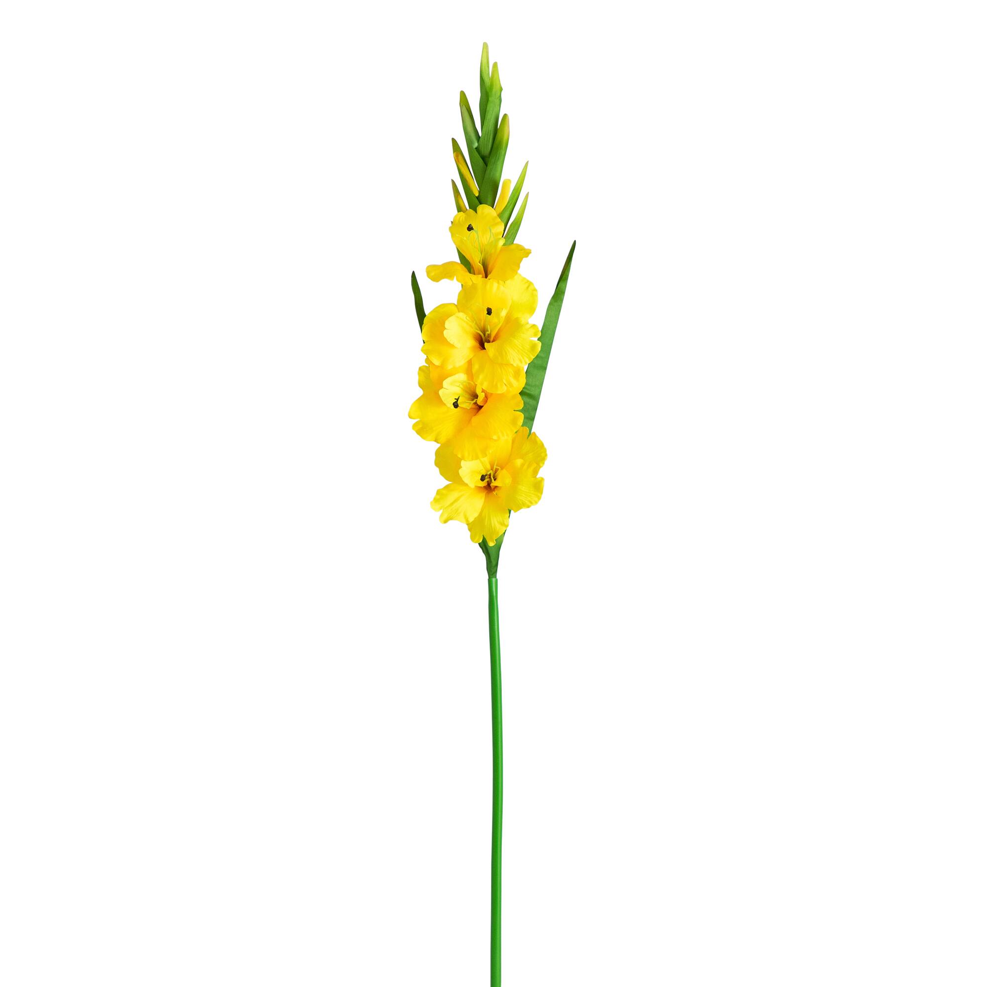45&#x22; Yellow Gladiolus Flower Stems, 3ct.