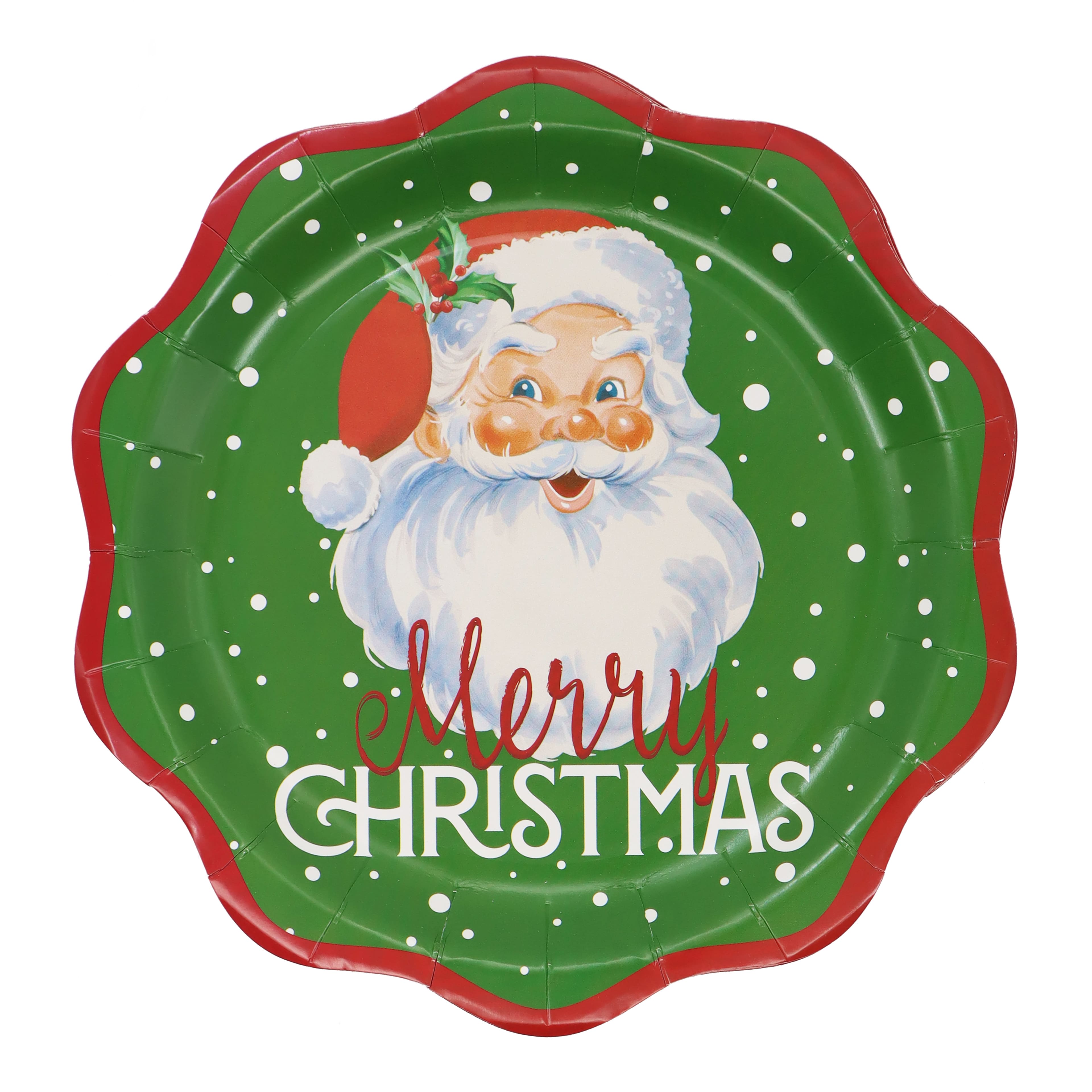 9&#x22; Santa Paper Plates, 12ct. by Celebrate It&#x2122;