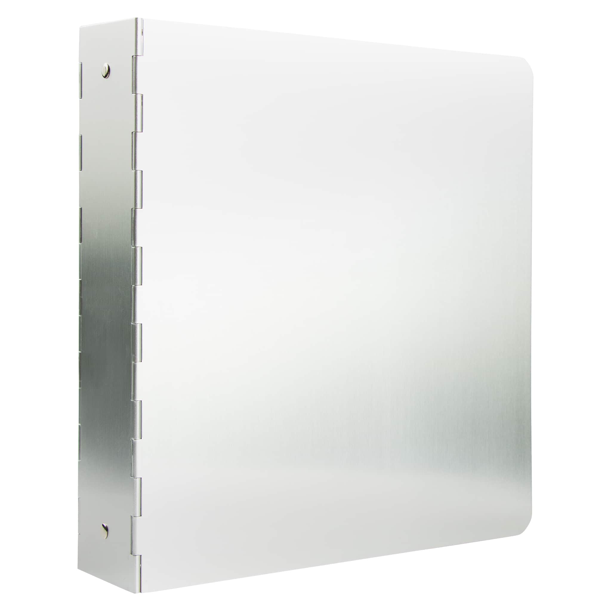JAM Paper 2&#x22; Silver Aluminum 3-Ring Binder