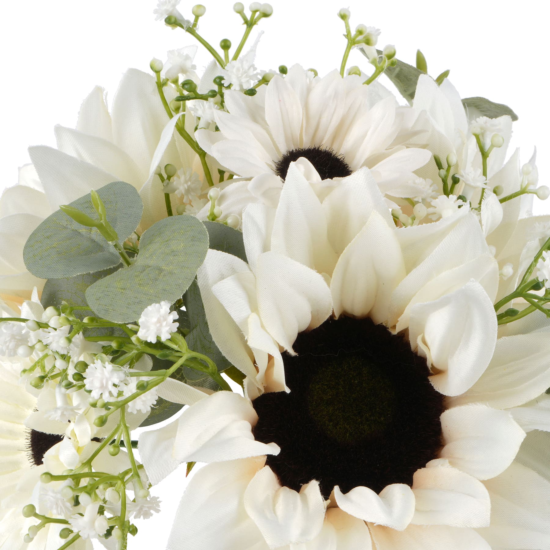 12.5&#x22; White Sunflower &#x26; Daisy Bouquet by Ashland&#xAE;
