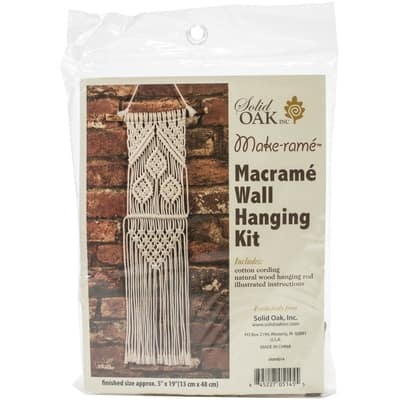 DIY Macrame Wall Hanging Kits, 3 Patterns Macrame DIY Wall Hangers for  Beginners, Home Decor with 200 Meters Macrame Cord, 3 PCS Wooden Dowels and