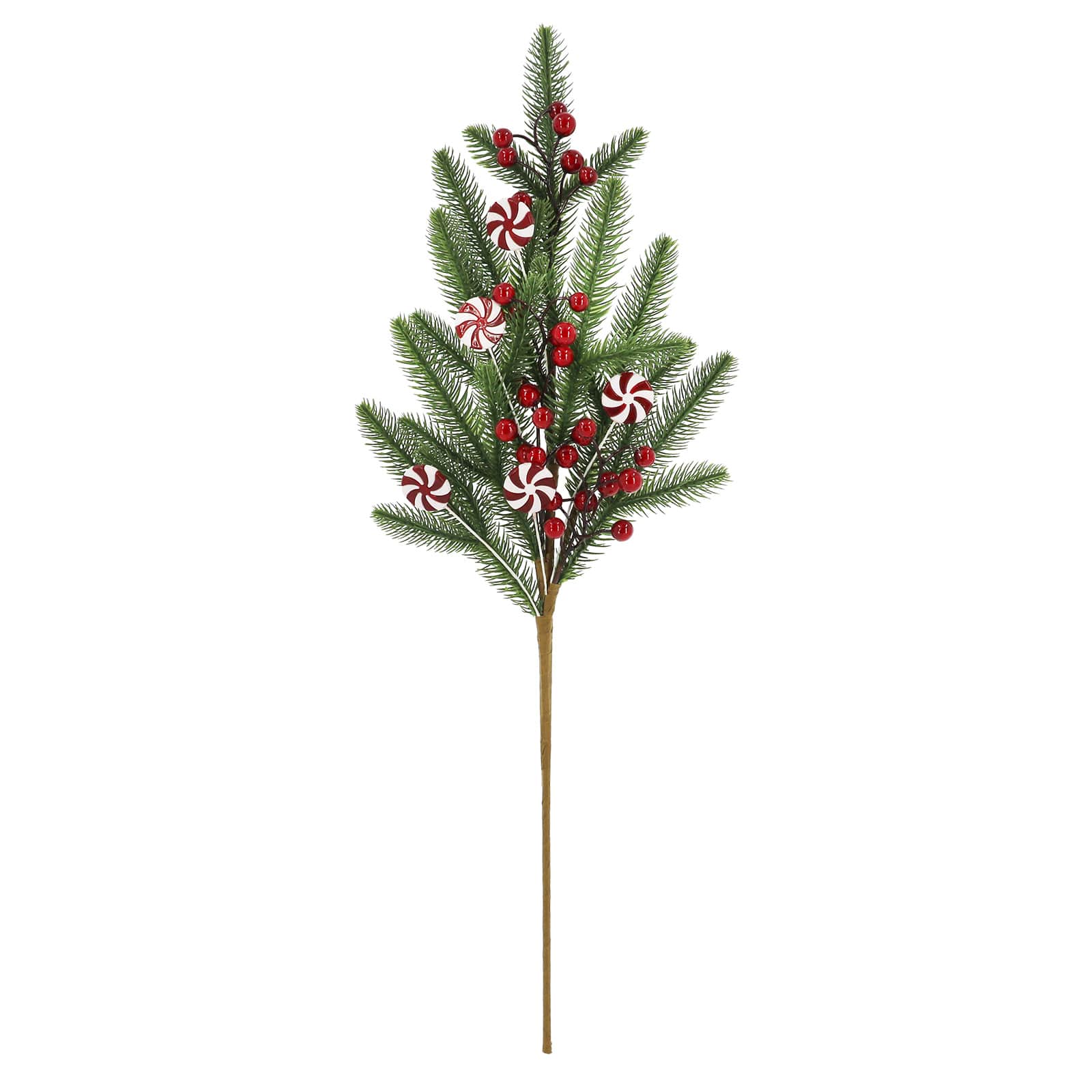 28&#x22; Green Pine with Candy &#x26; Red Berry Stem by Ashland&#xAE;