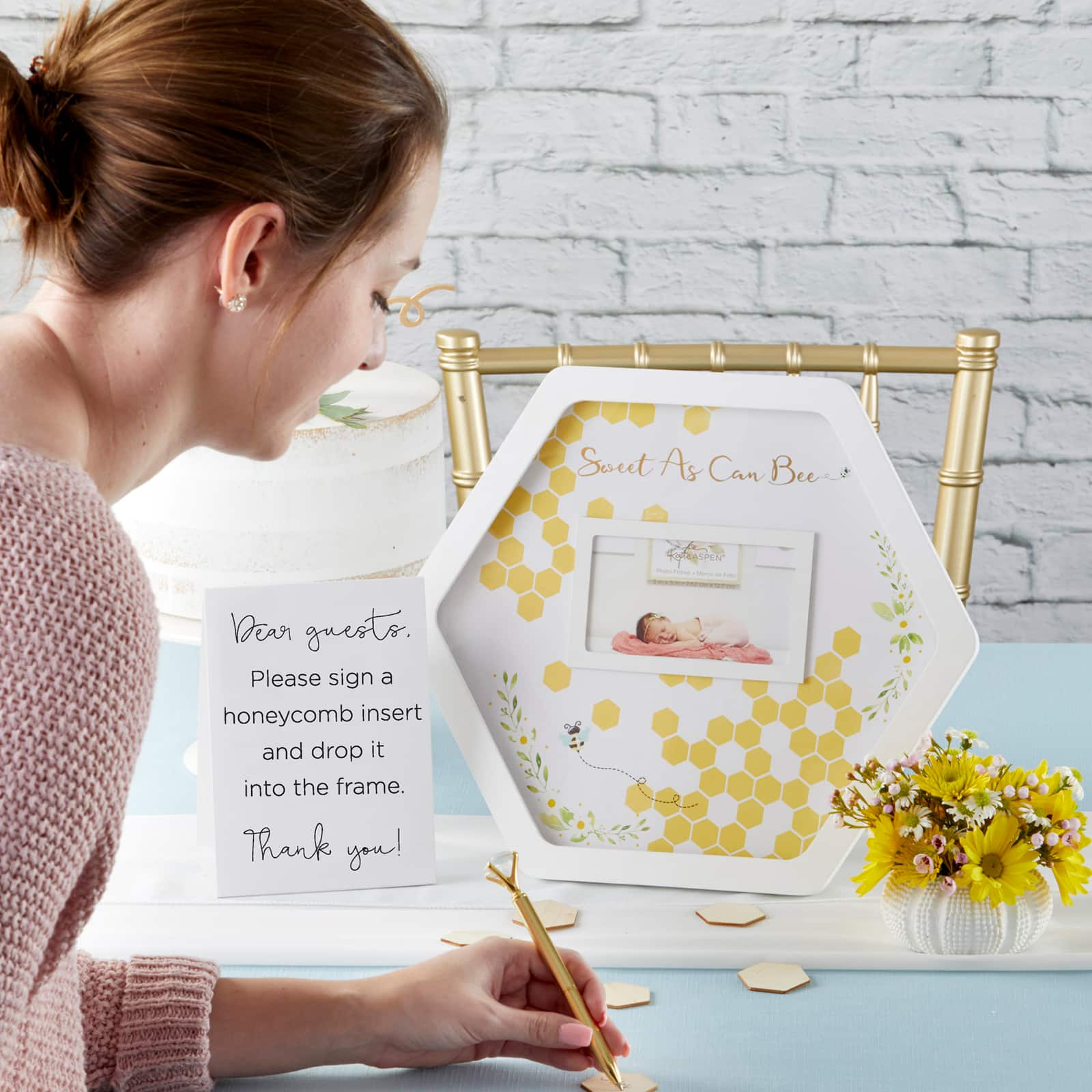 Kate Aspen&#xAE; Sweet As Can Bee Baby Shower Guest Book