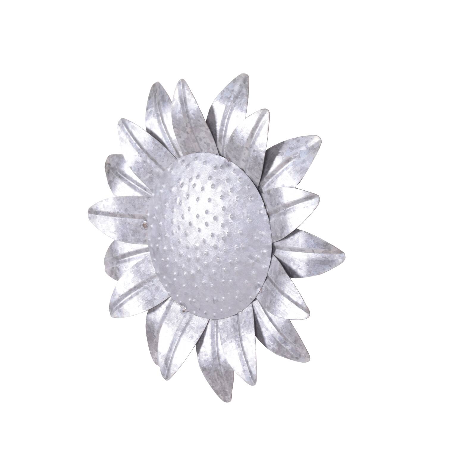 10 Galvanized Metal Sunflower Wall Decor By Ashland Michaels