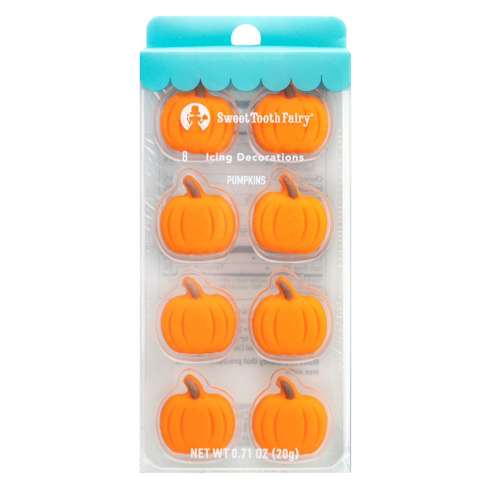 Sweet Tooth Fairy&#xAE; Pumpkins Icing Decorations, 8ct.