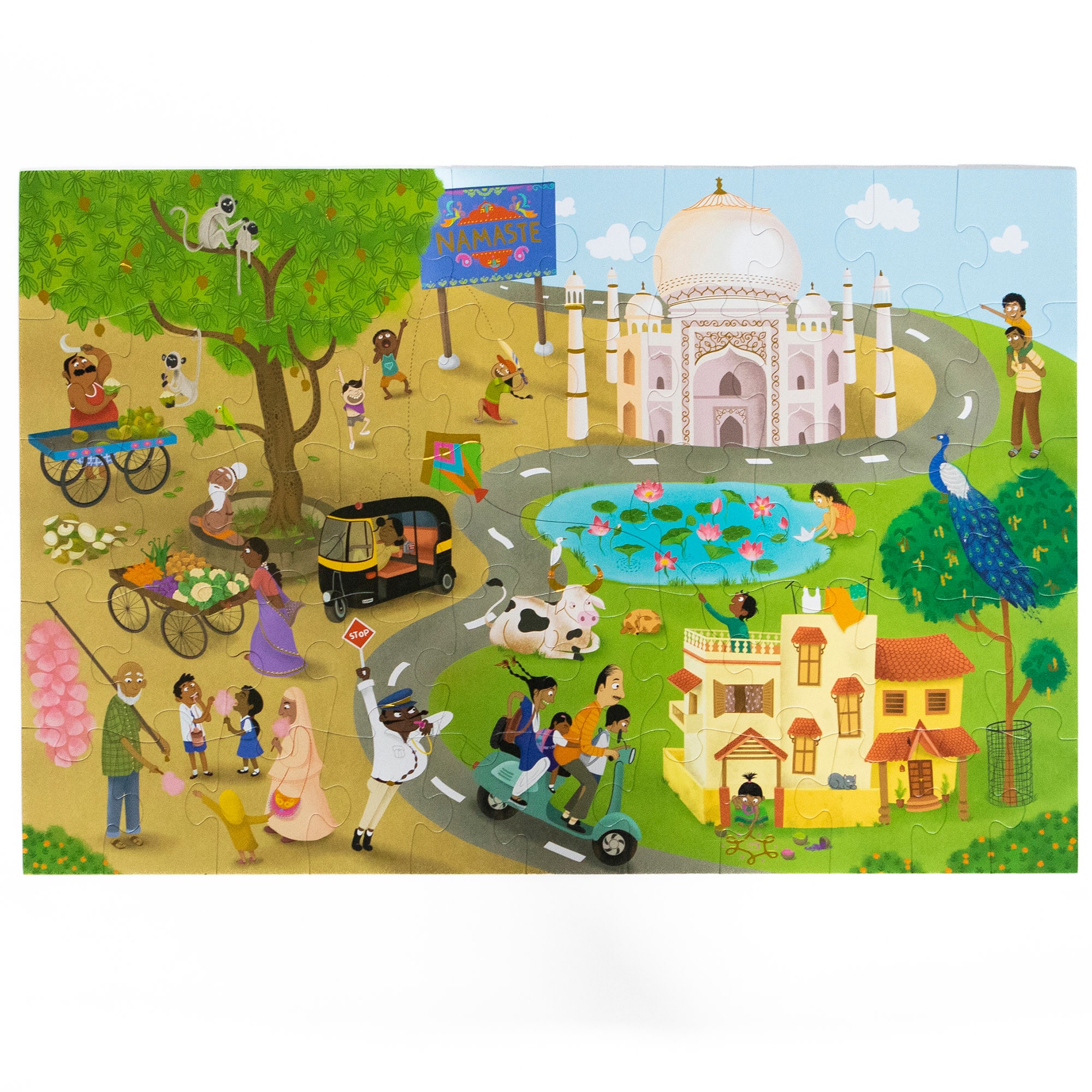 Kulture Khazana Namaste India 51 Piece Floor Puzzle