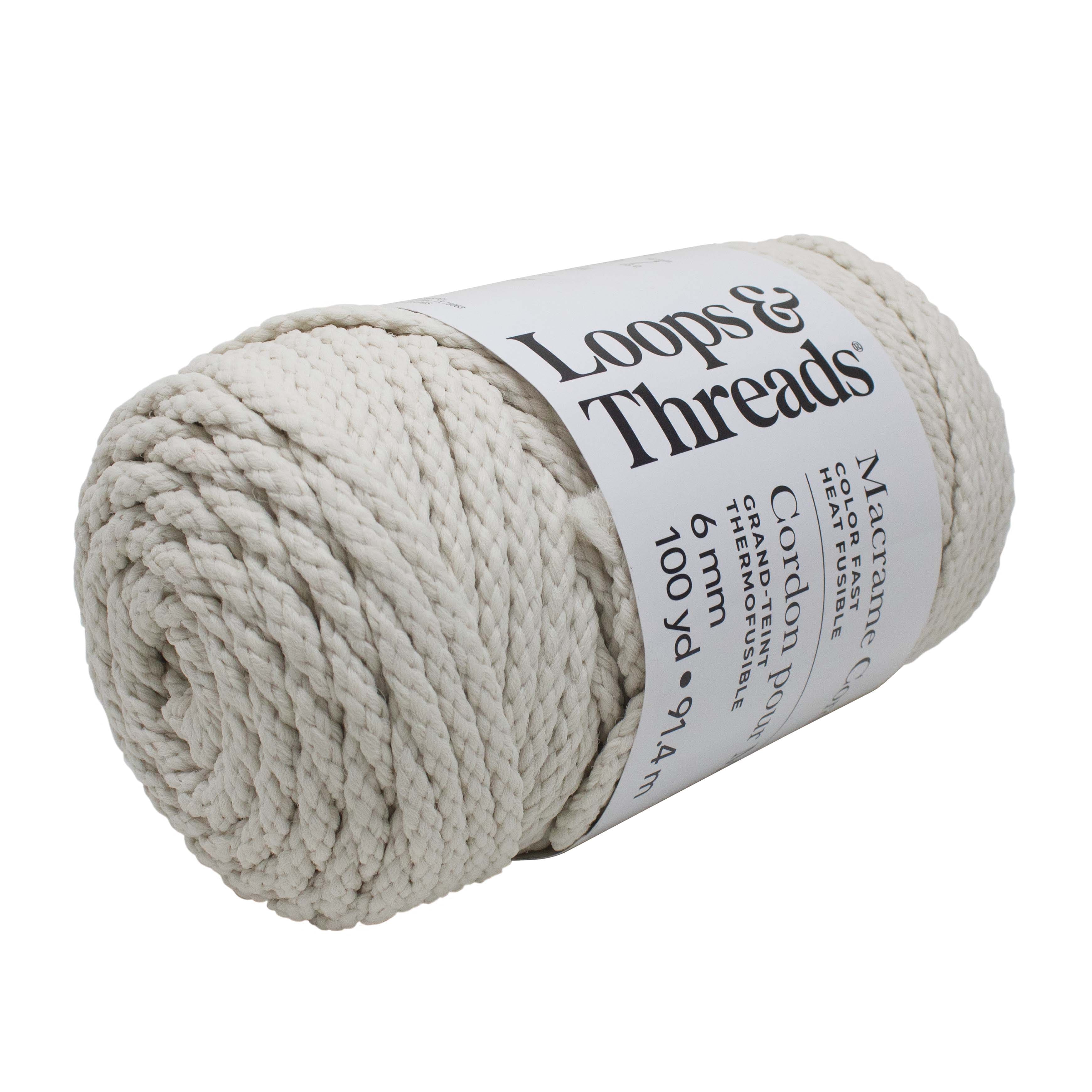 6mm Heat Fusible Macramé Cord by Loops & Threads®