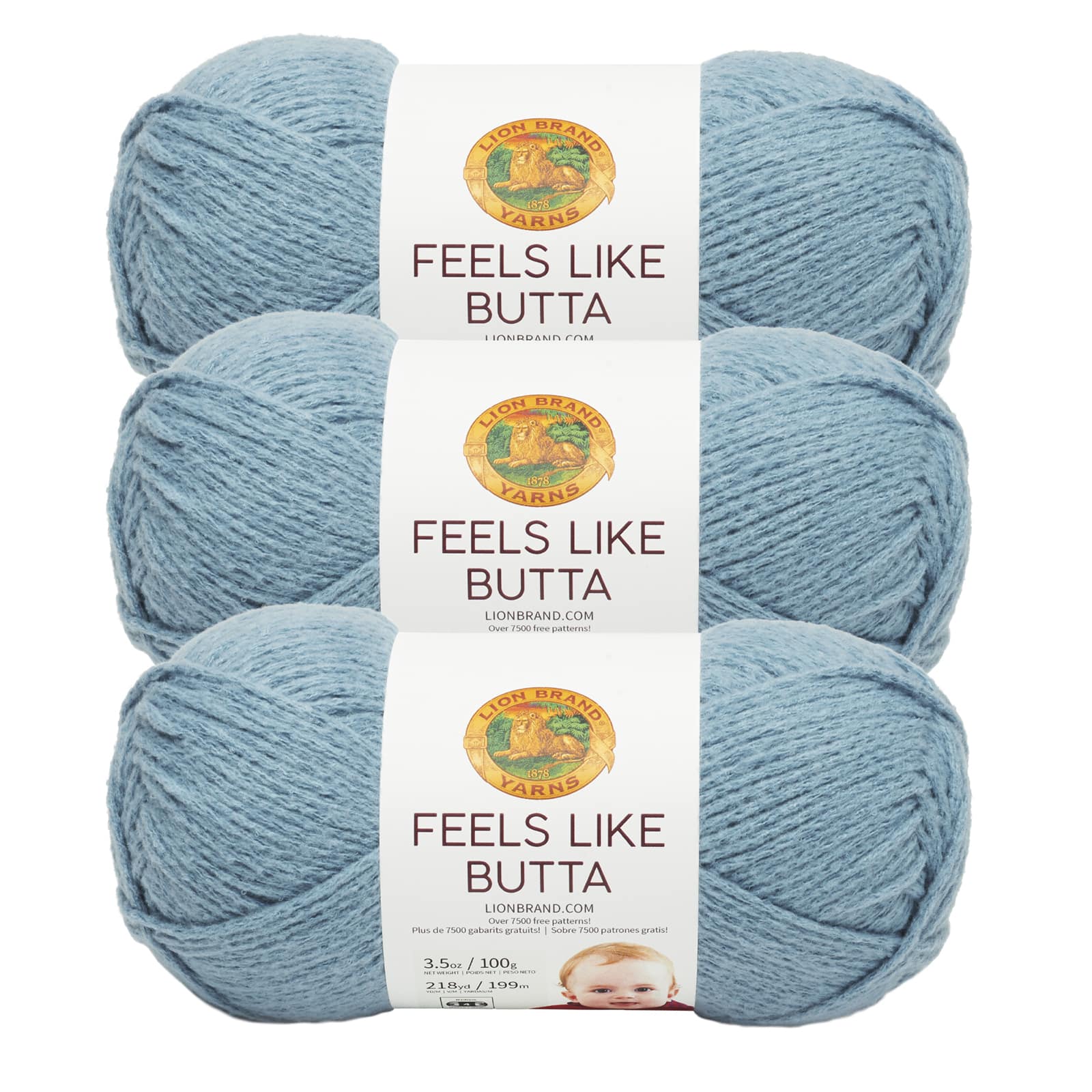 3 Pack Lion Brand&#xAE; Feels Like Butta&#xAE; Solid Yarn