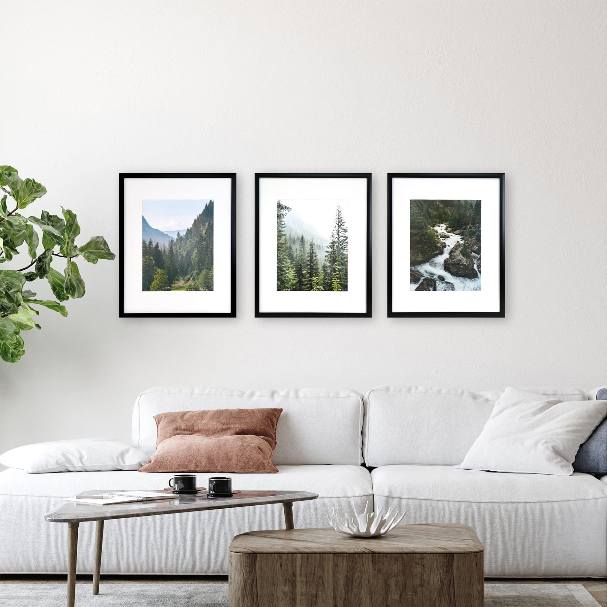3 Pack Gallery™ 11" x 14" Black Frame with Mat by Studio Décor®