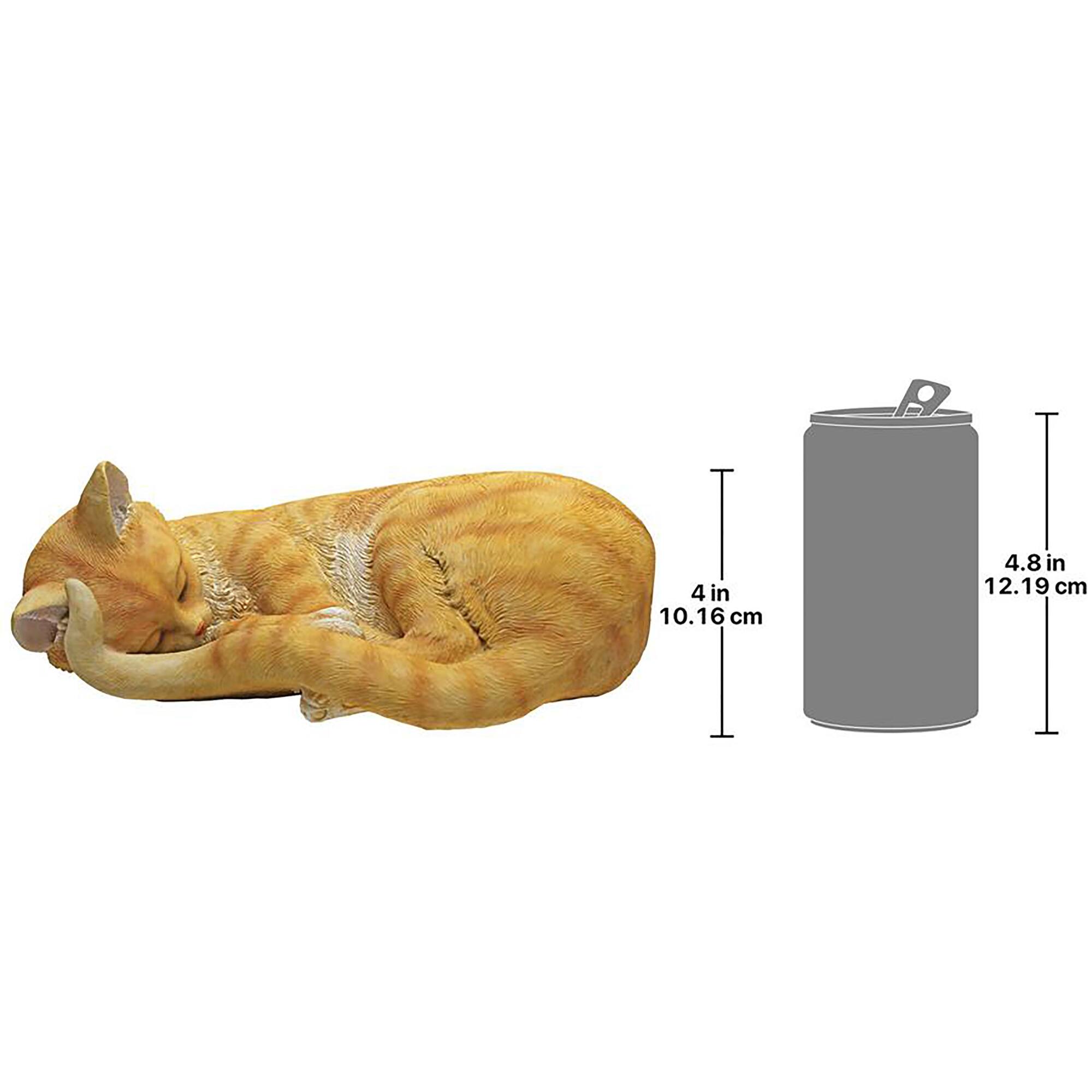 Design Toscano 11&#x22; Cat Nap Sleeping Kitten Statue