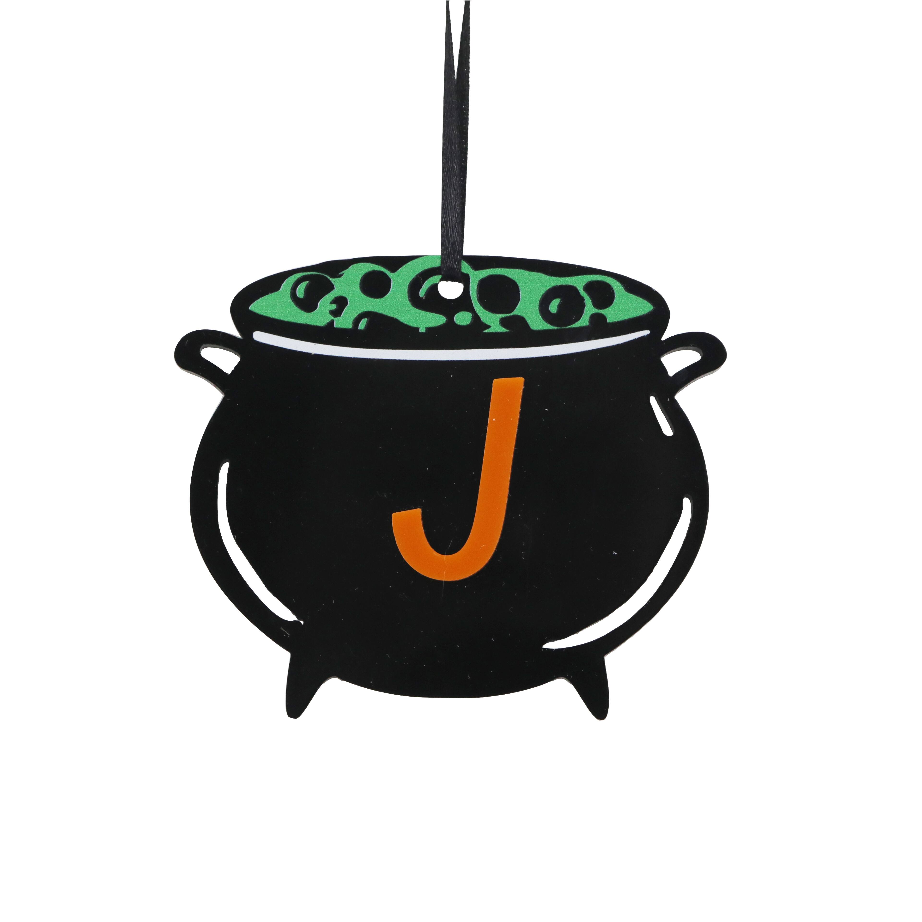 Assorted 3.75&#x22; Halloween Acrylic Monogram Ornament by Ashland&#xAE;